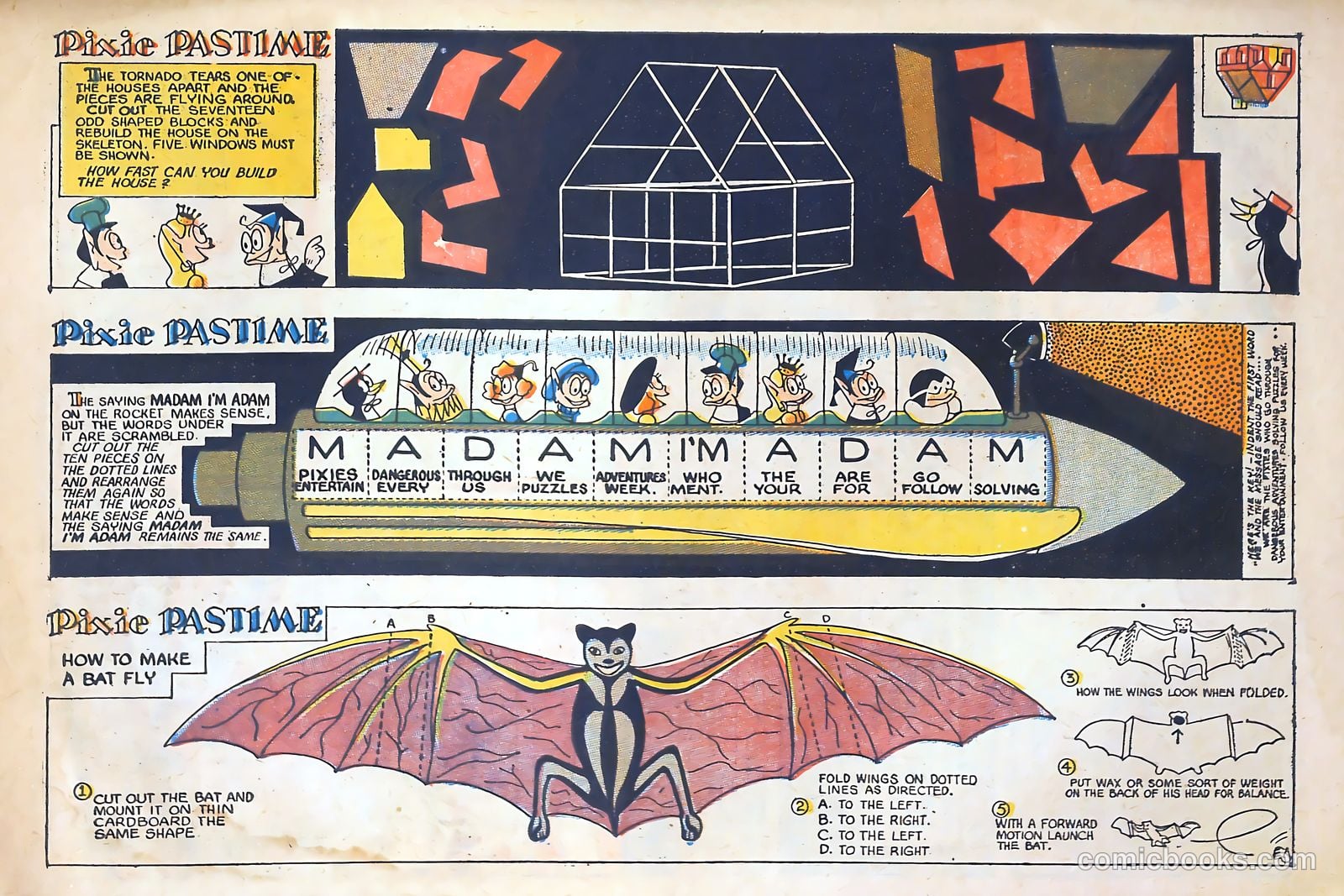 Pixie Puzzle Rocket to Adventureland #1 (1952) — page 7 of 37