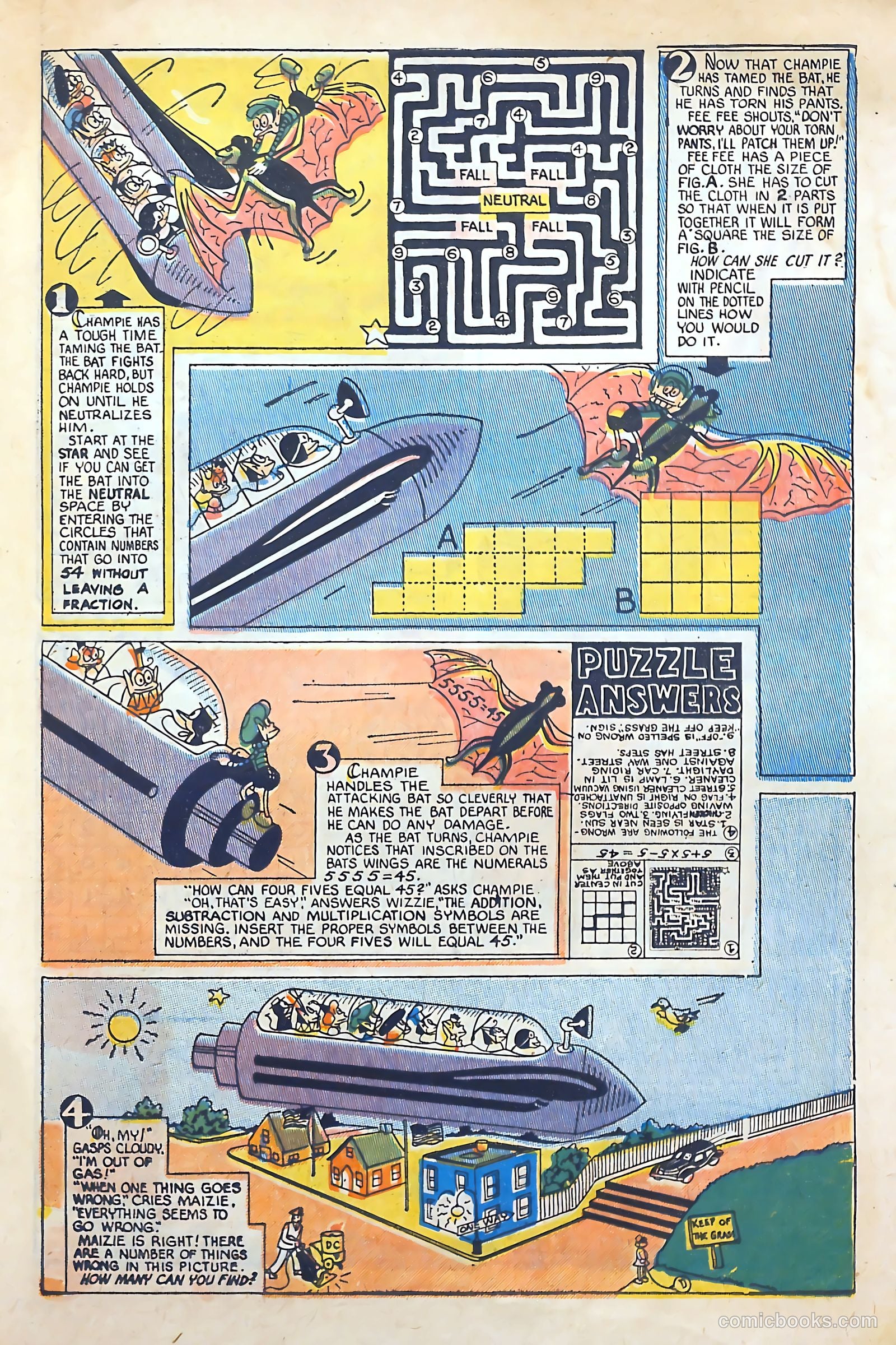 Pixie Puzzle Rocket to Adventureland #1 (1952) — page 8 of 37