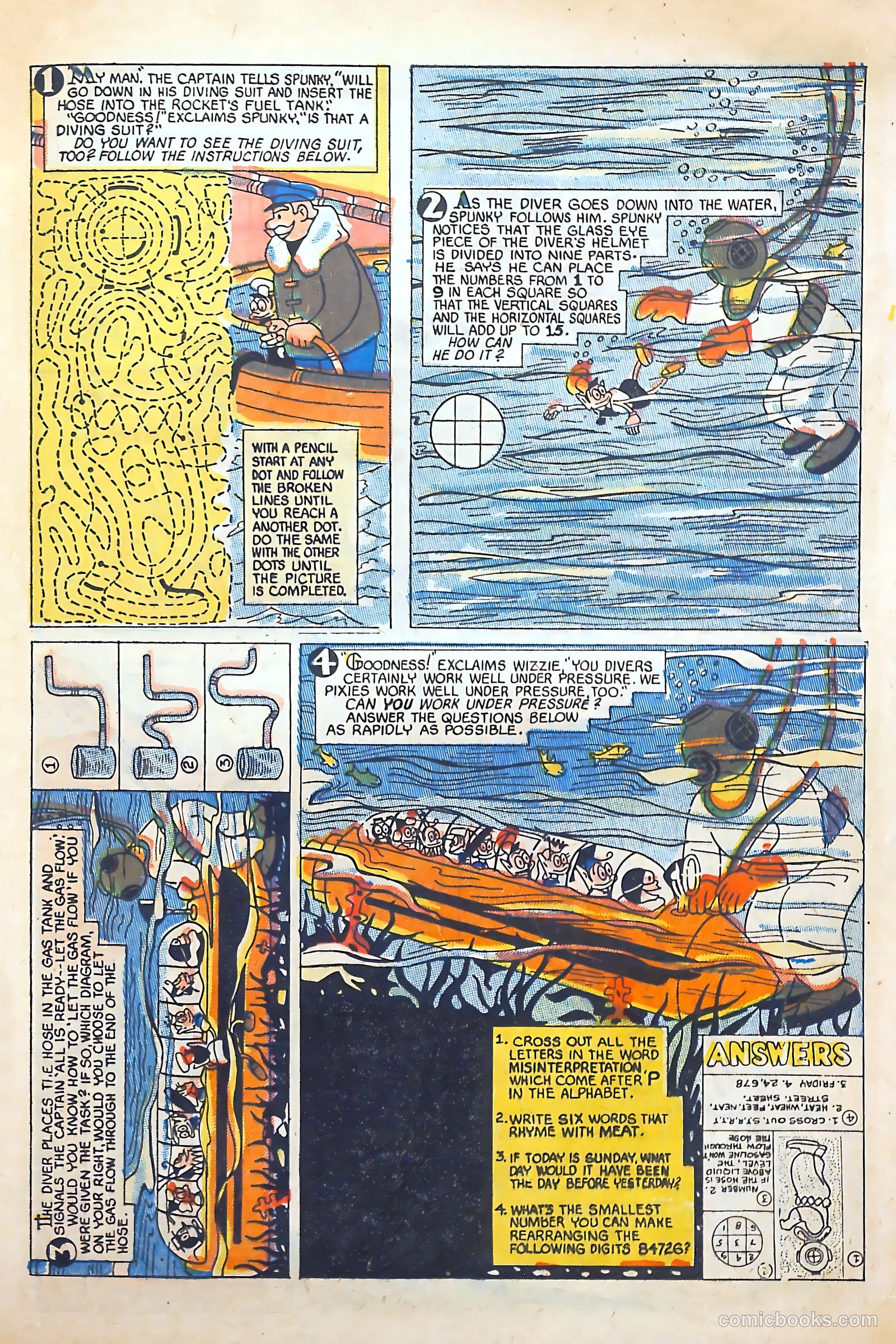 Pixie Puzzle Rocket to Adventureland #1 (1952) — page 14 of 37