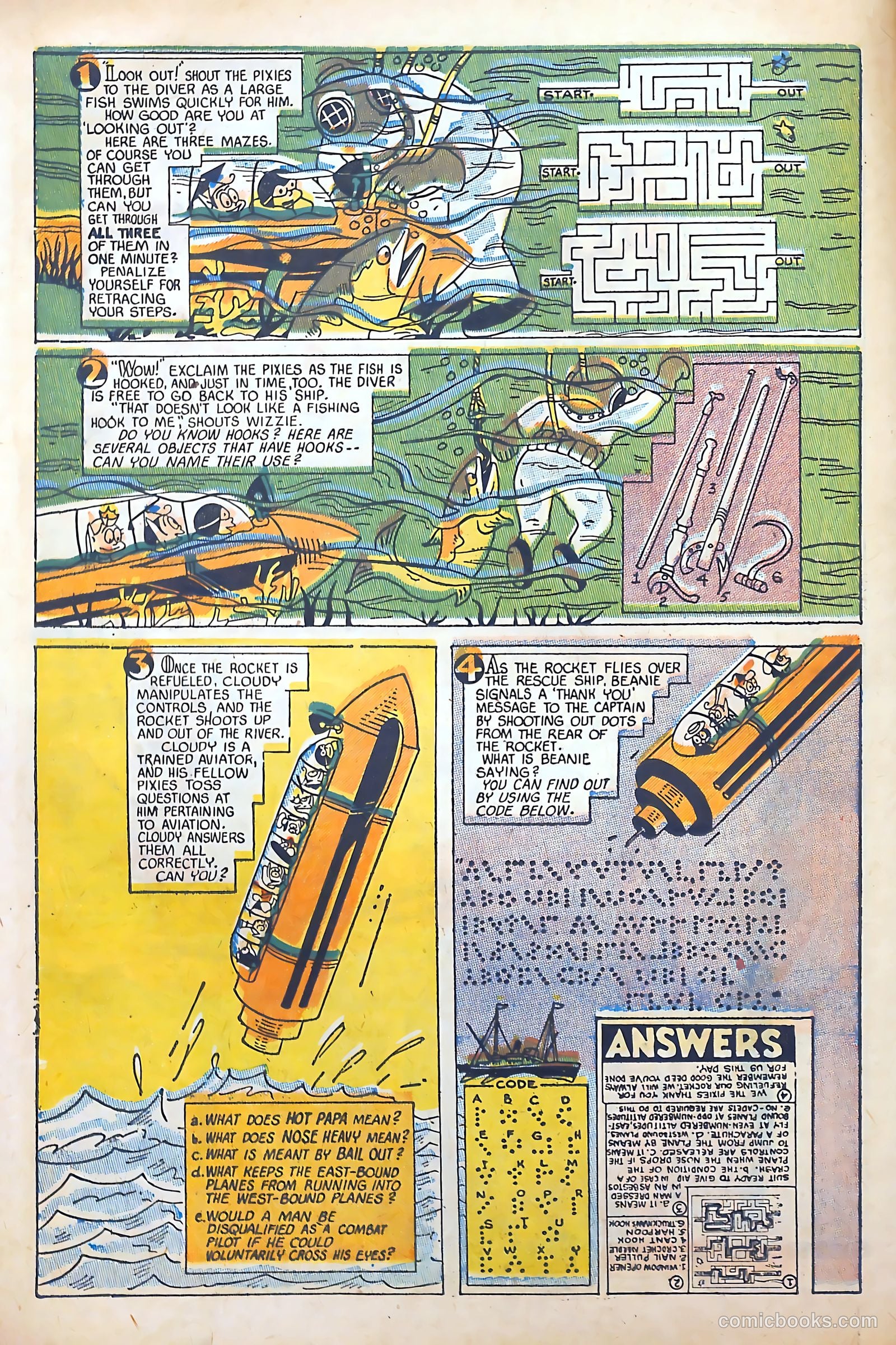Pixie Puzzle Rocket to Adventureland #1 (1952) — page 15 of 37
