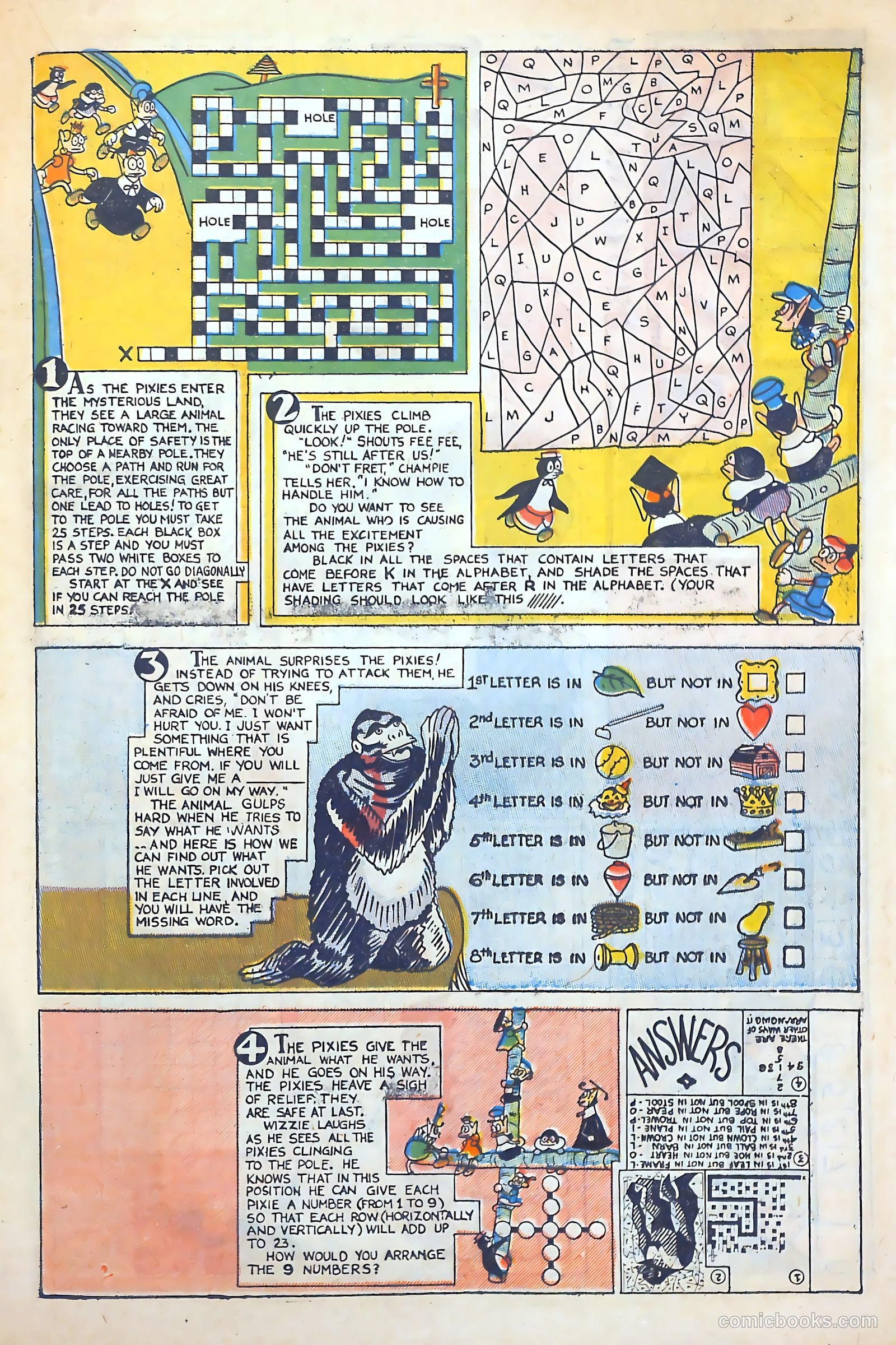 Pixie Puzzle Rocket to Adventureland #1 (1952) — page 20 of 37