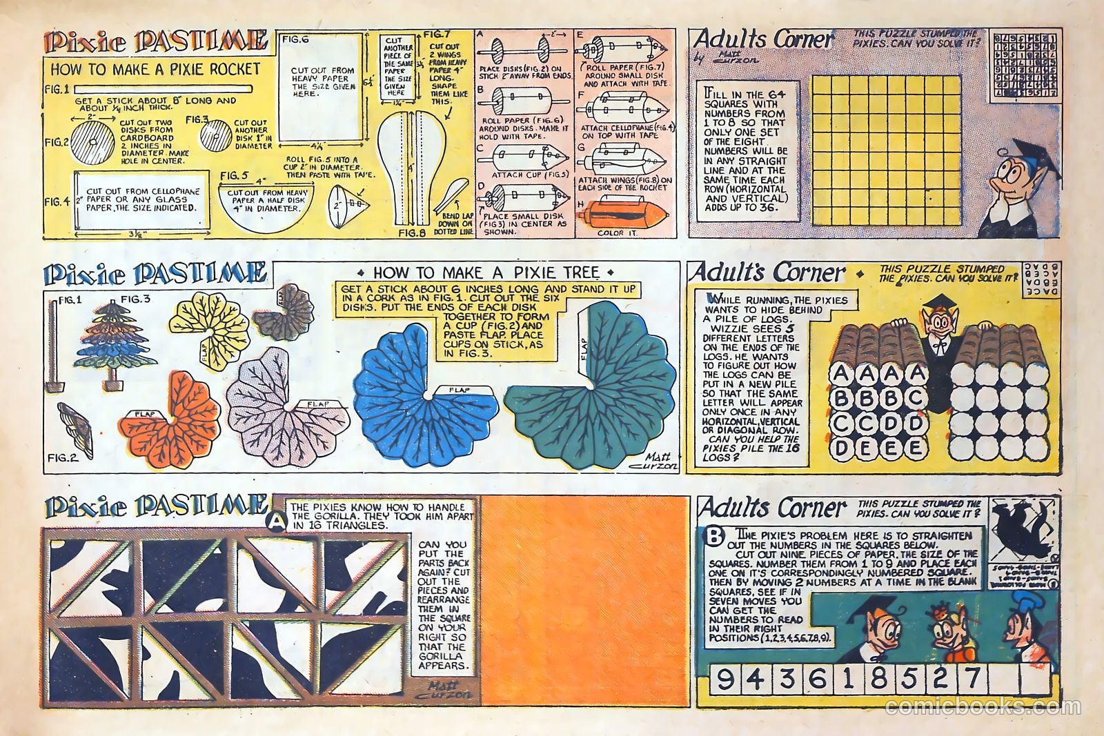 Pixie Puzzle Rocket to Adventureland #1 (1952) — page 21 of 37