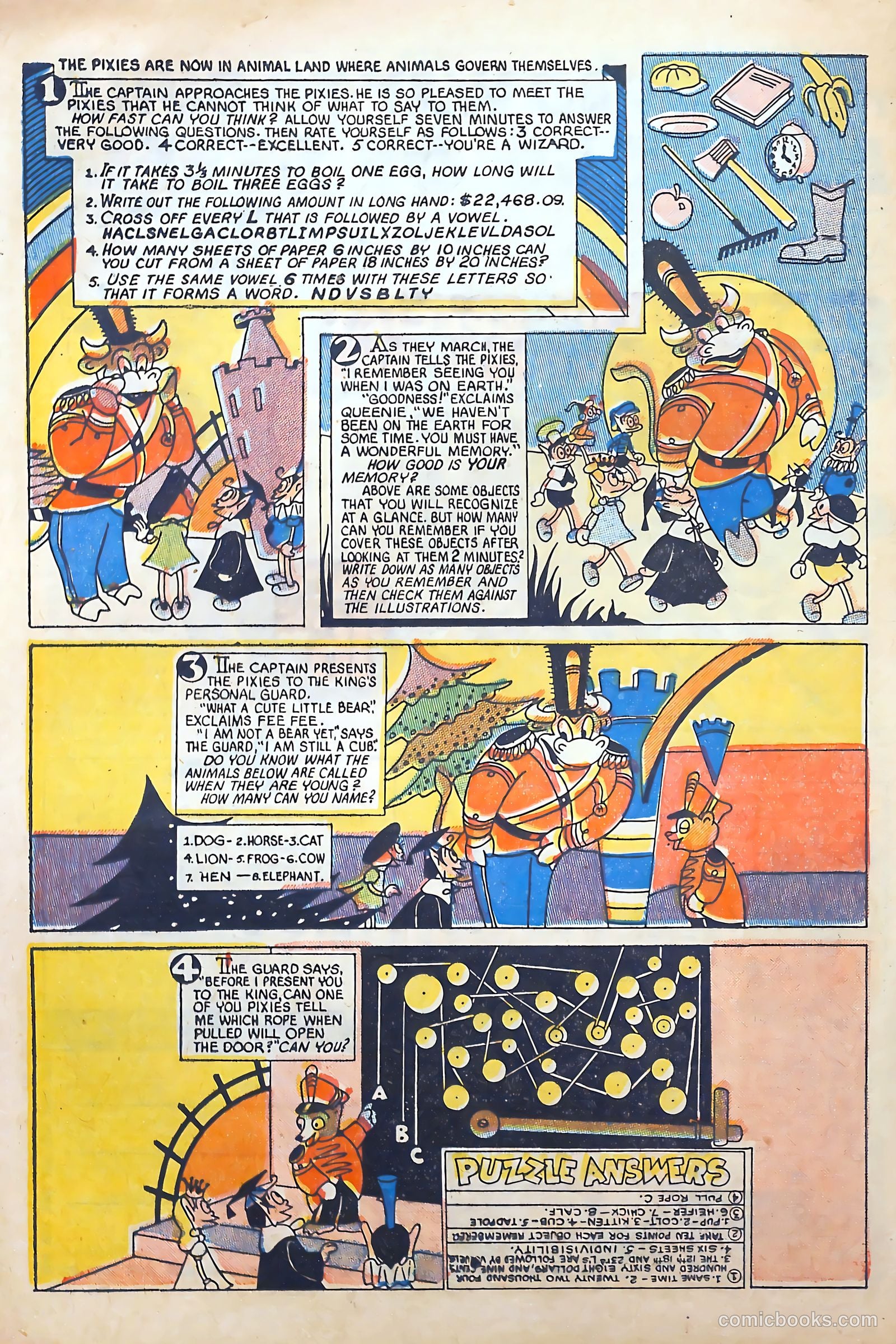 Pixie Puzzle Rocket to Adventureland #1 (1952) — page 25 of 37