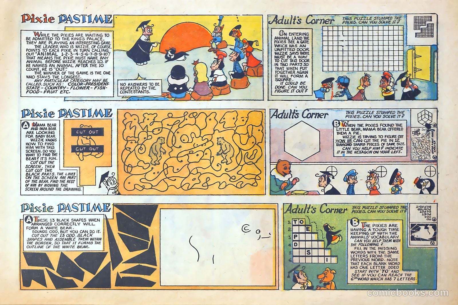 Pixie Puzzle Rocket to Adventureland #1 (1952) — page 26 of 37