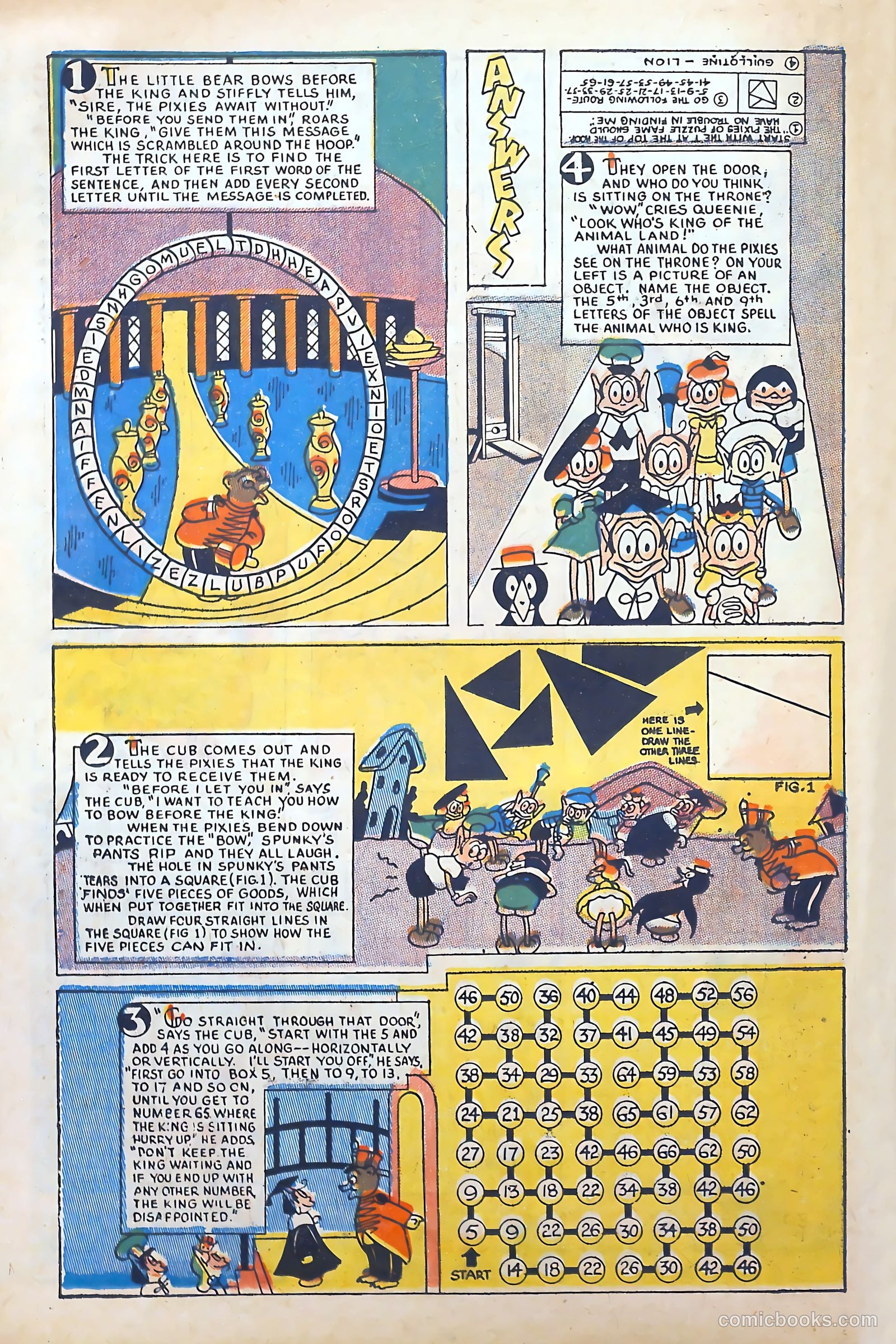 Pixie Puzzle Rocket to Adventureland #1 (1952) — page 27 of 37