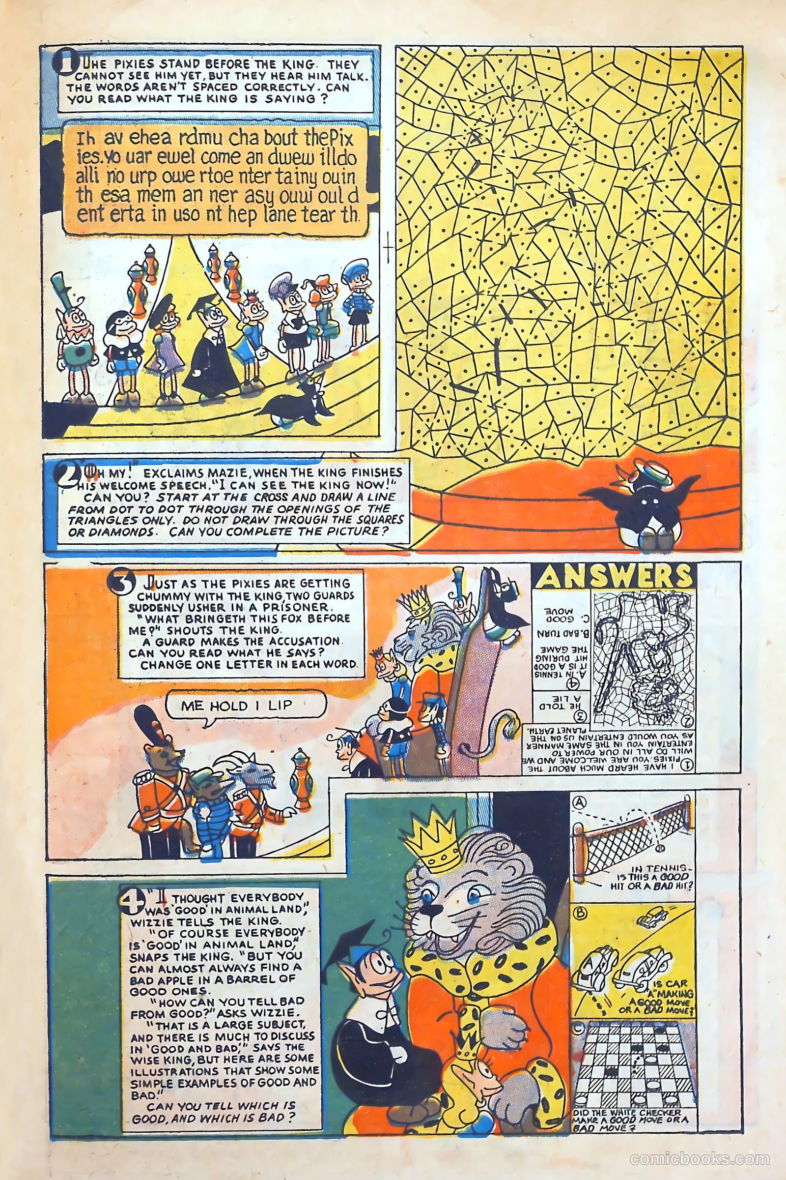Pixie Puzzle Rocket to Adventureland #1 (1952) — page 28 of 37