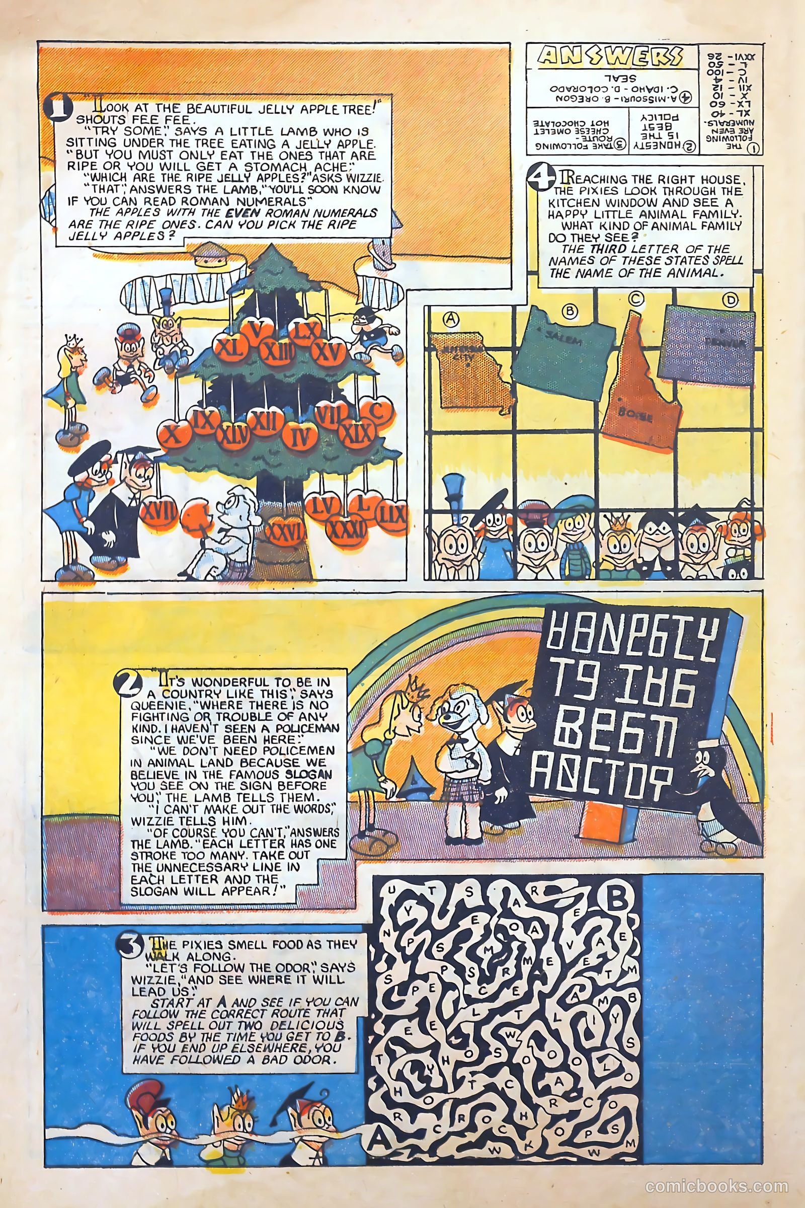 Pixie Puzzle Rocket to Adventureland #1 (1952) — page 33 of 37