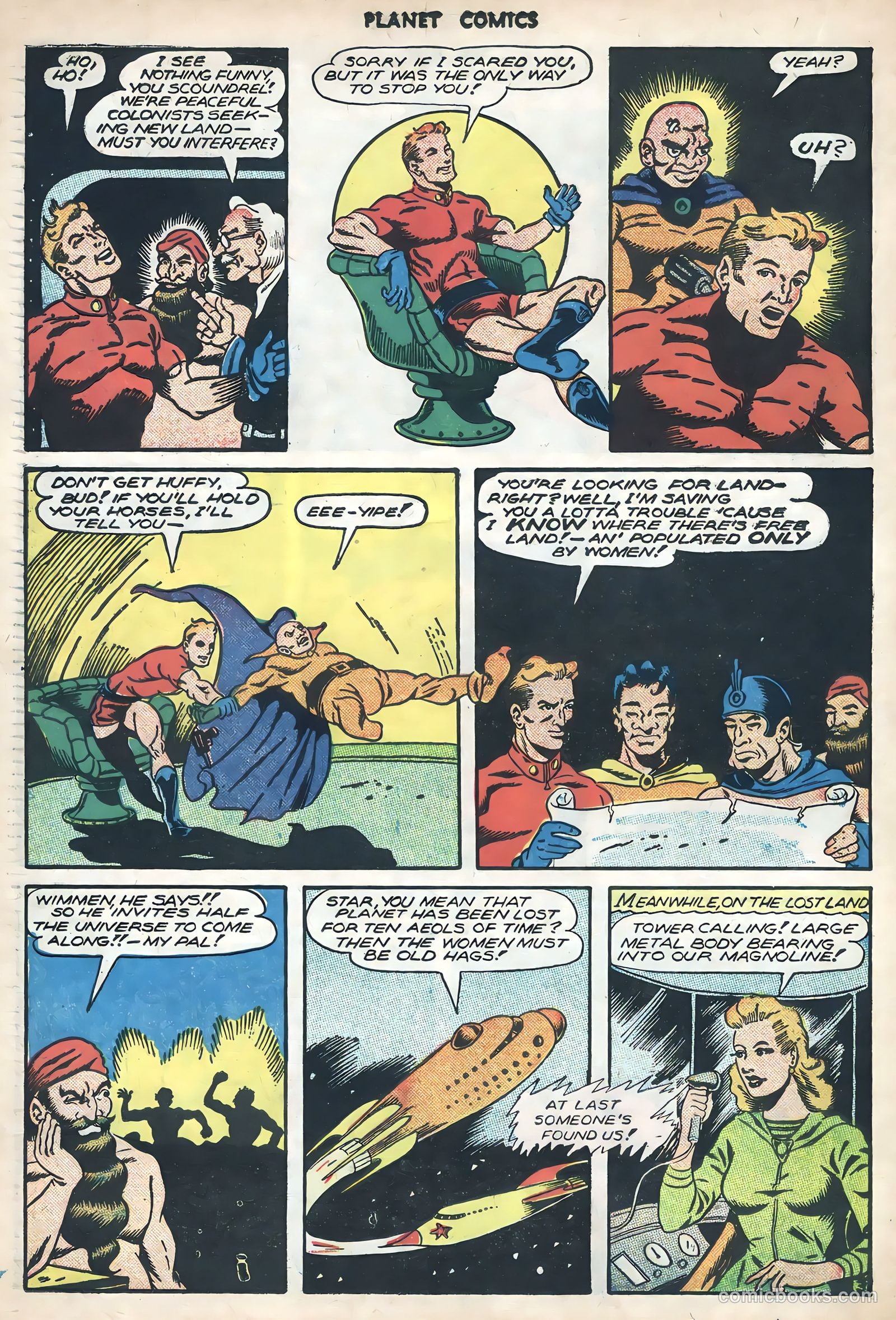 Planet Comics #1 (1958) — page 22 of 36