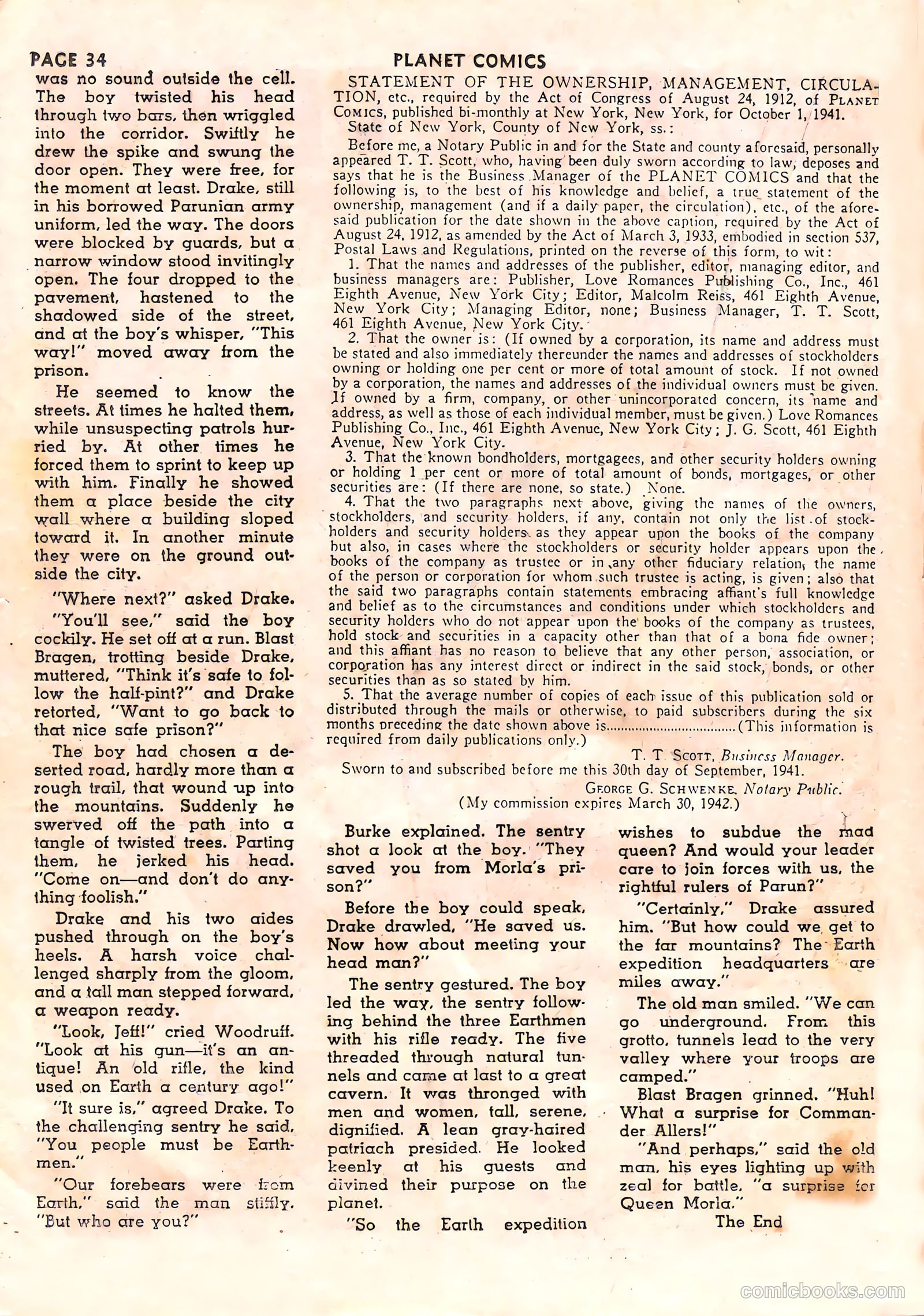 Planet Comics #17 (1942) — page 36 of 68