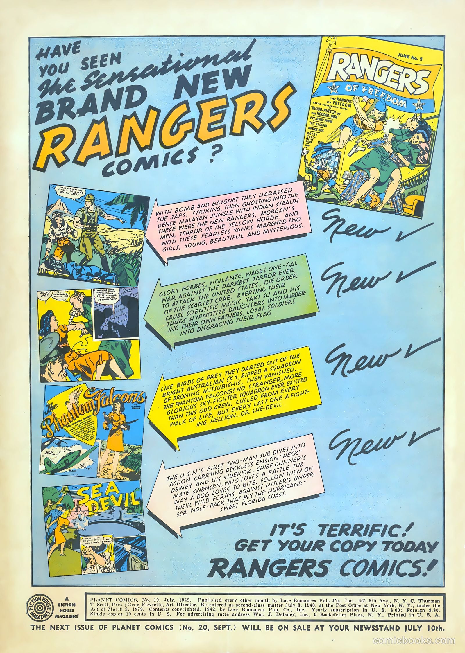 Planet Comics #19 (1942) — page 2 of 67