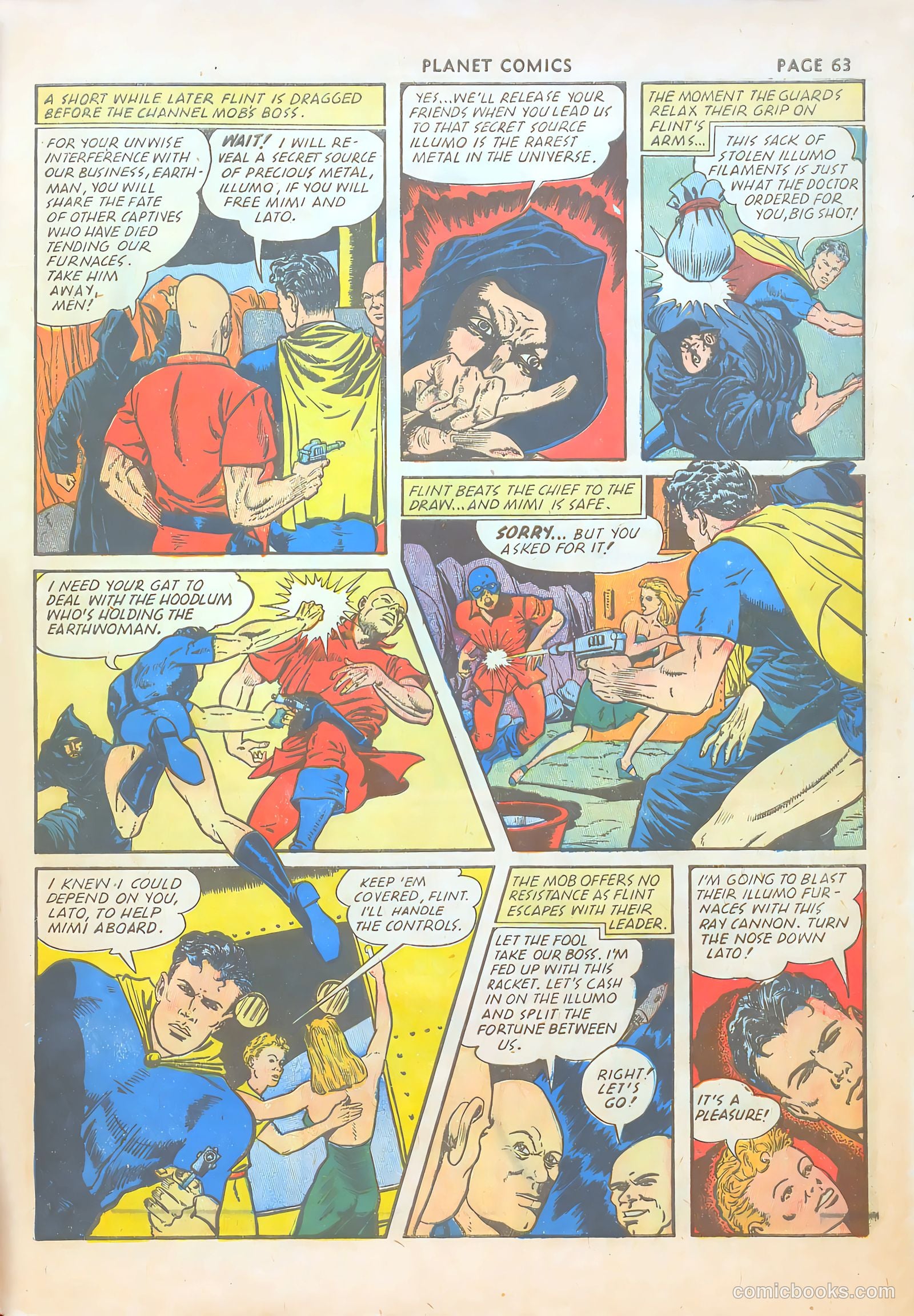 Planet Comics #19 (1942) — page 64 of 67