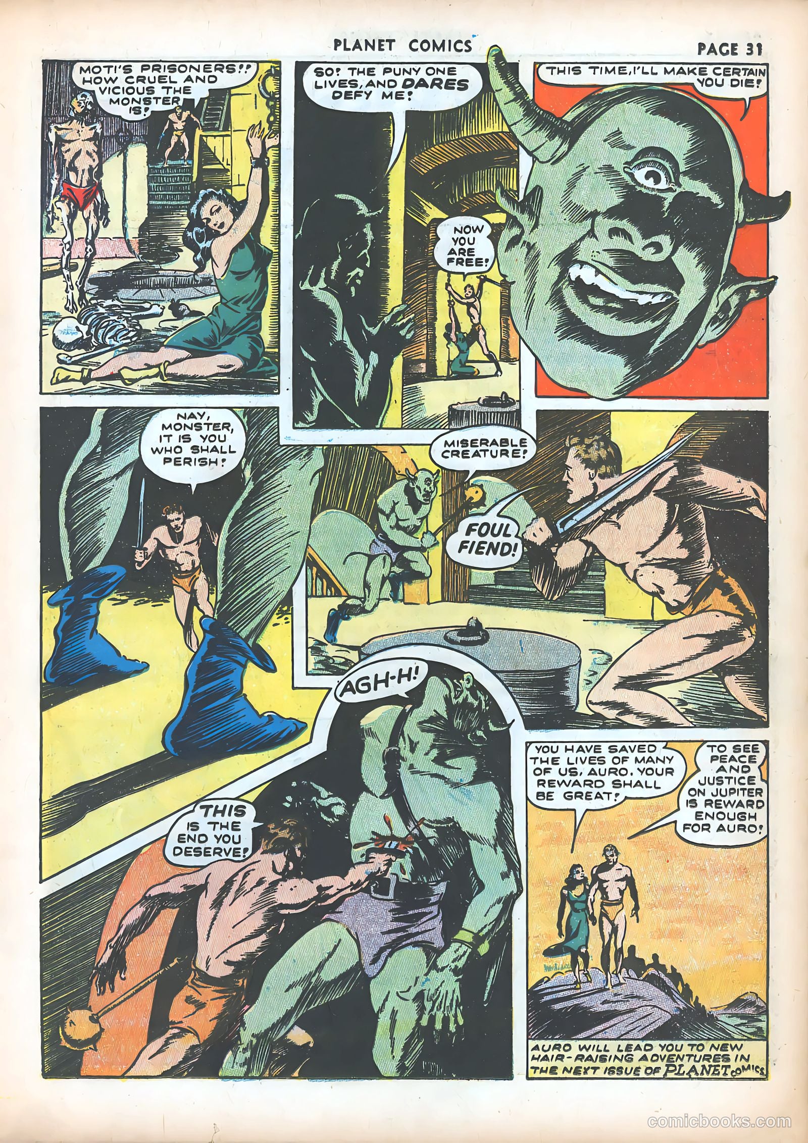 Planet Comics #20 (1942) — page 33 of 68