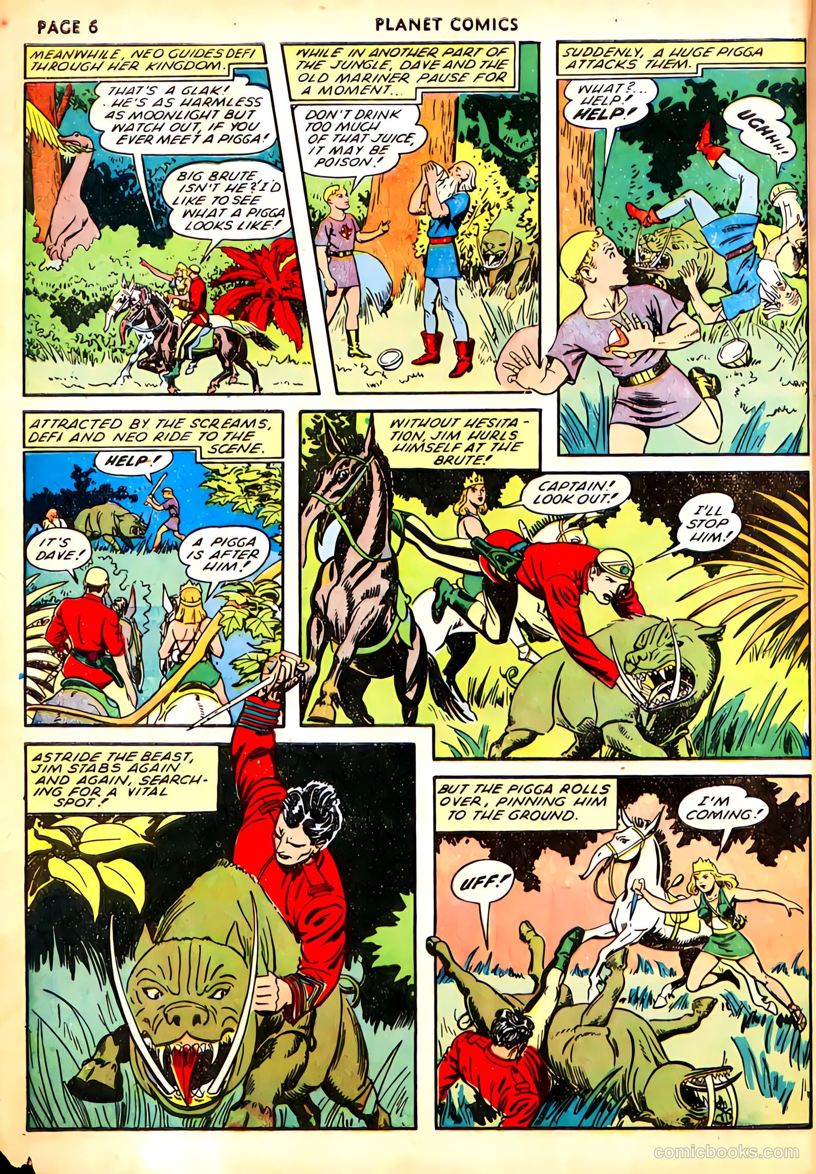 Planet Comics #21 (1942) — page 8 of 69