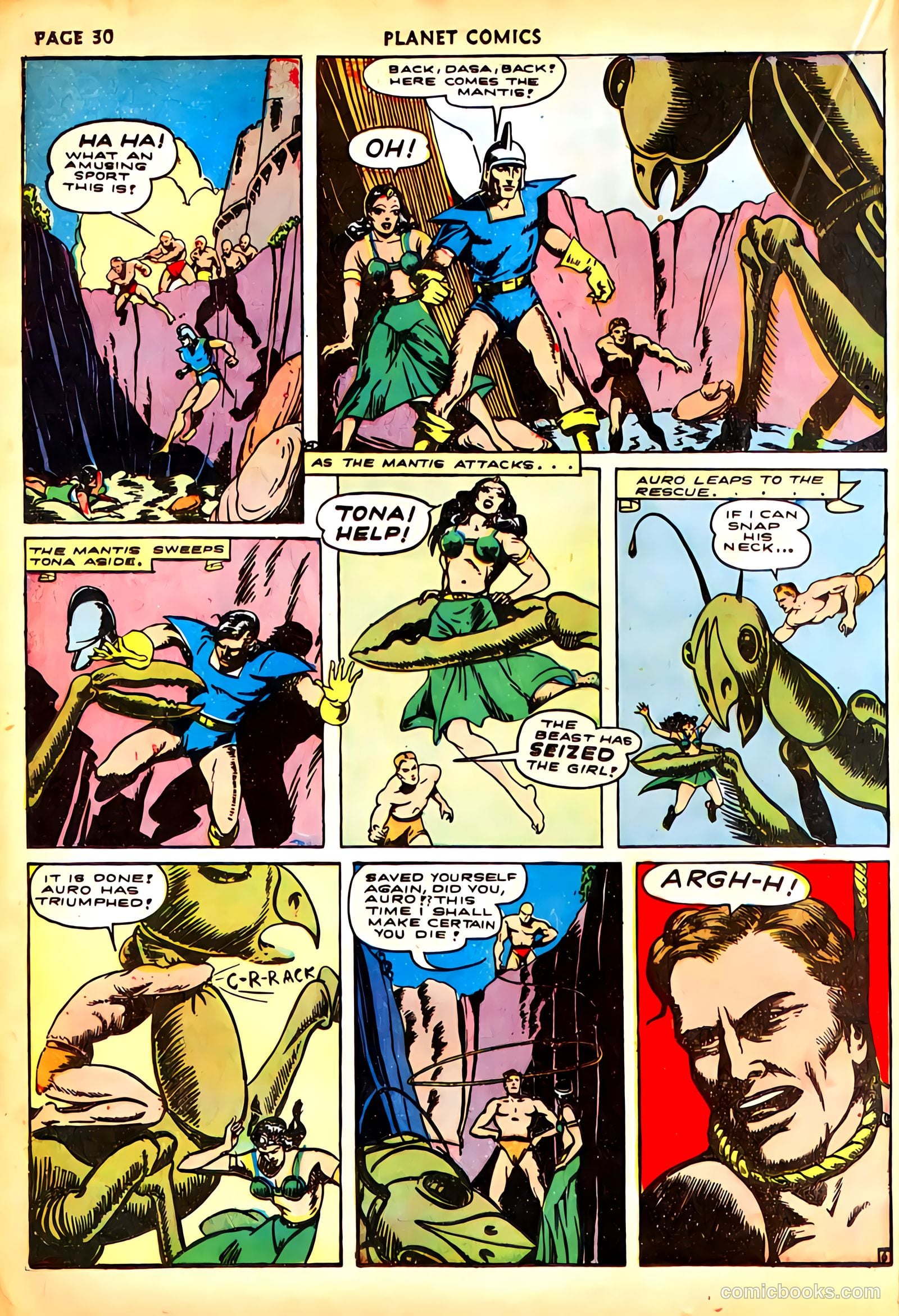 Planet Comics #21 (1942) — page 32 of 69