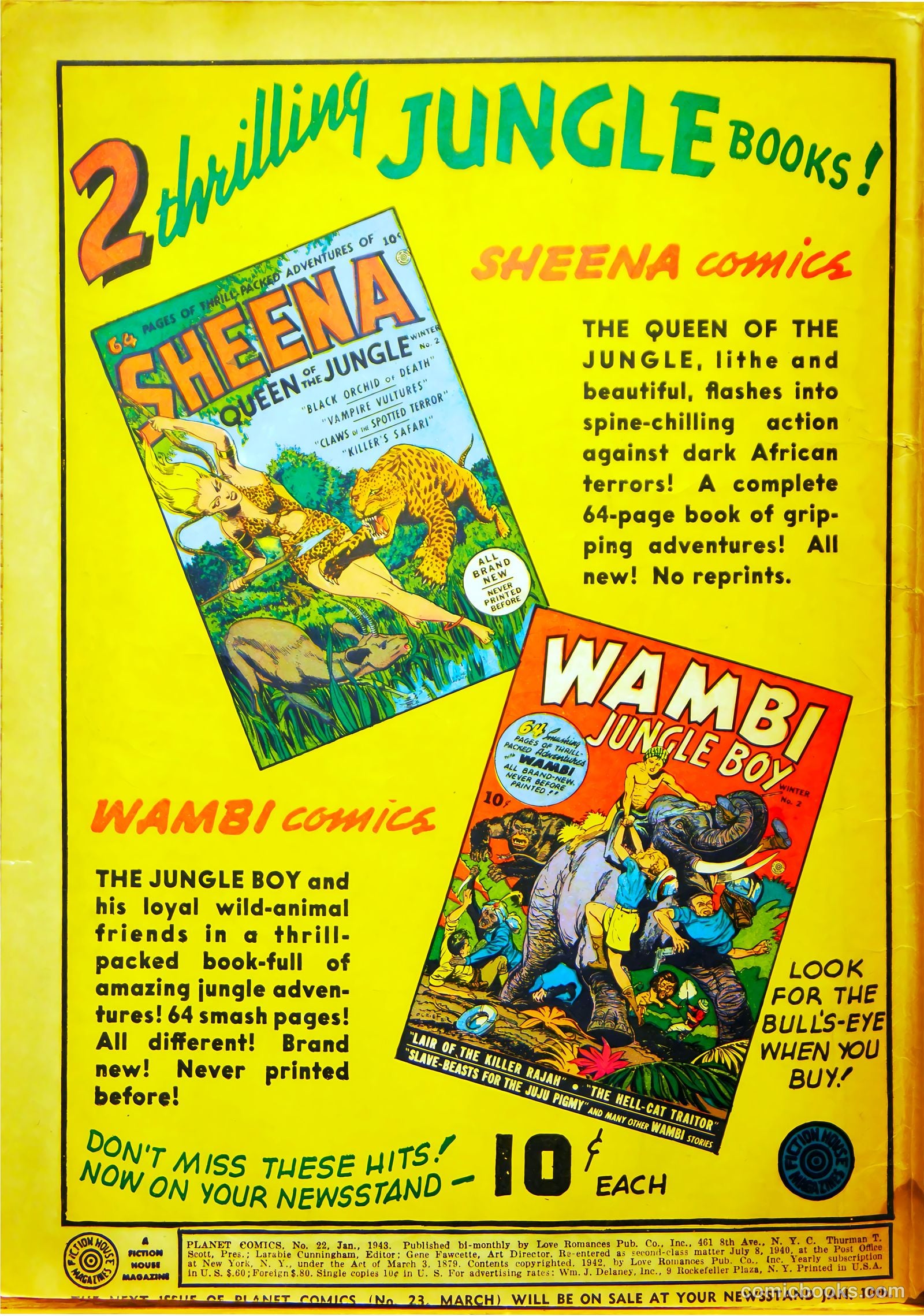 Planet Comics #22 (1943) — page 2 of 68