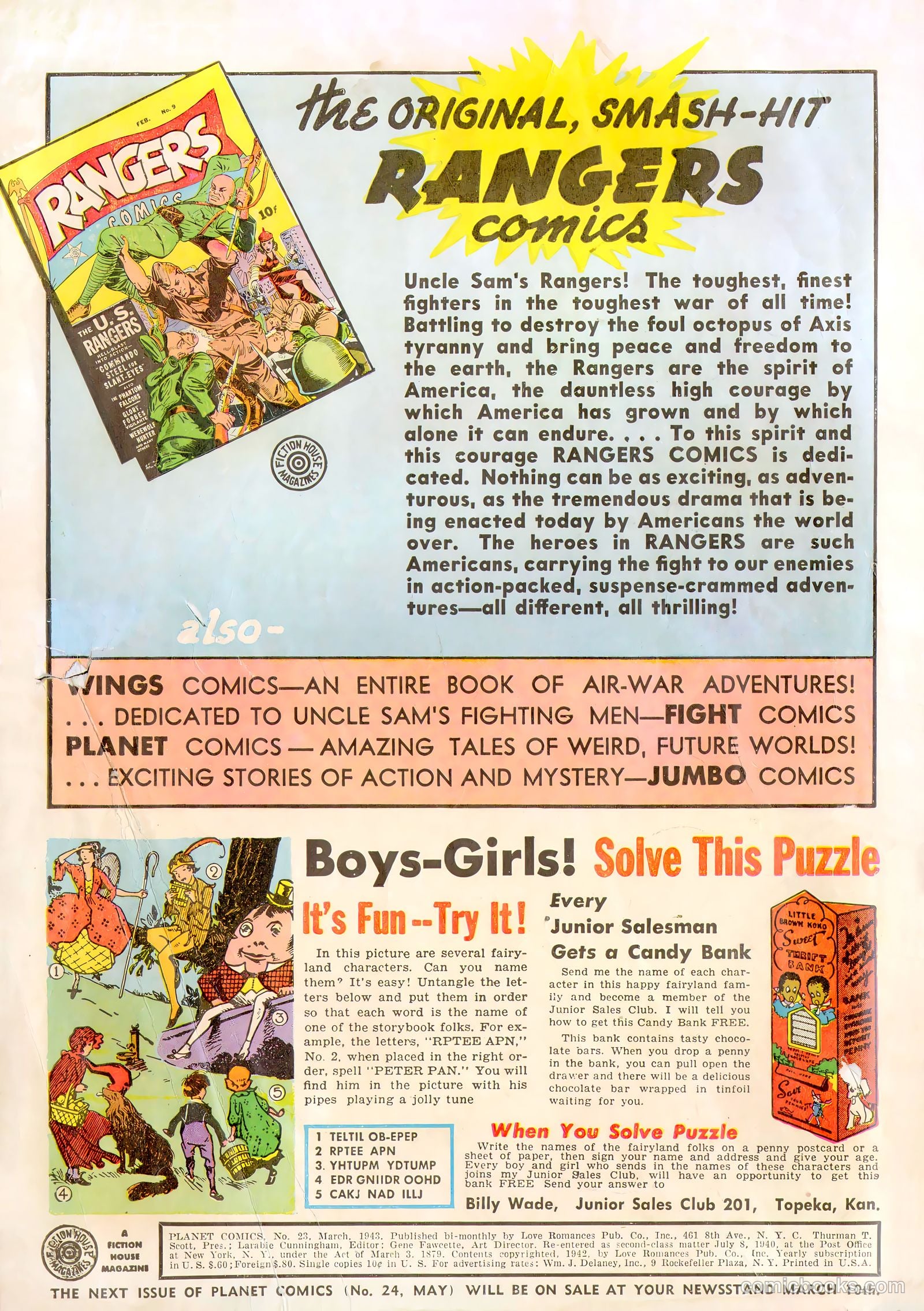 Planet Comics #23 (1943) — page 2 of 67