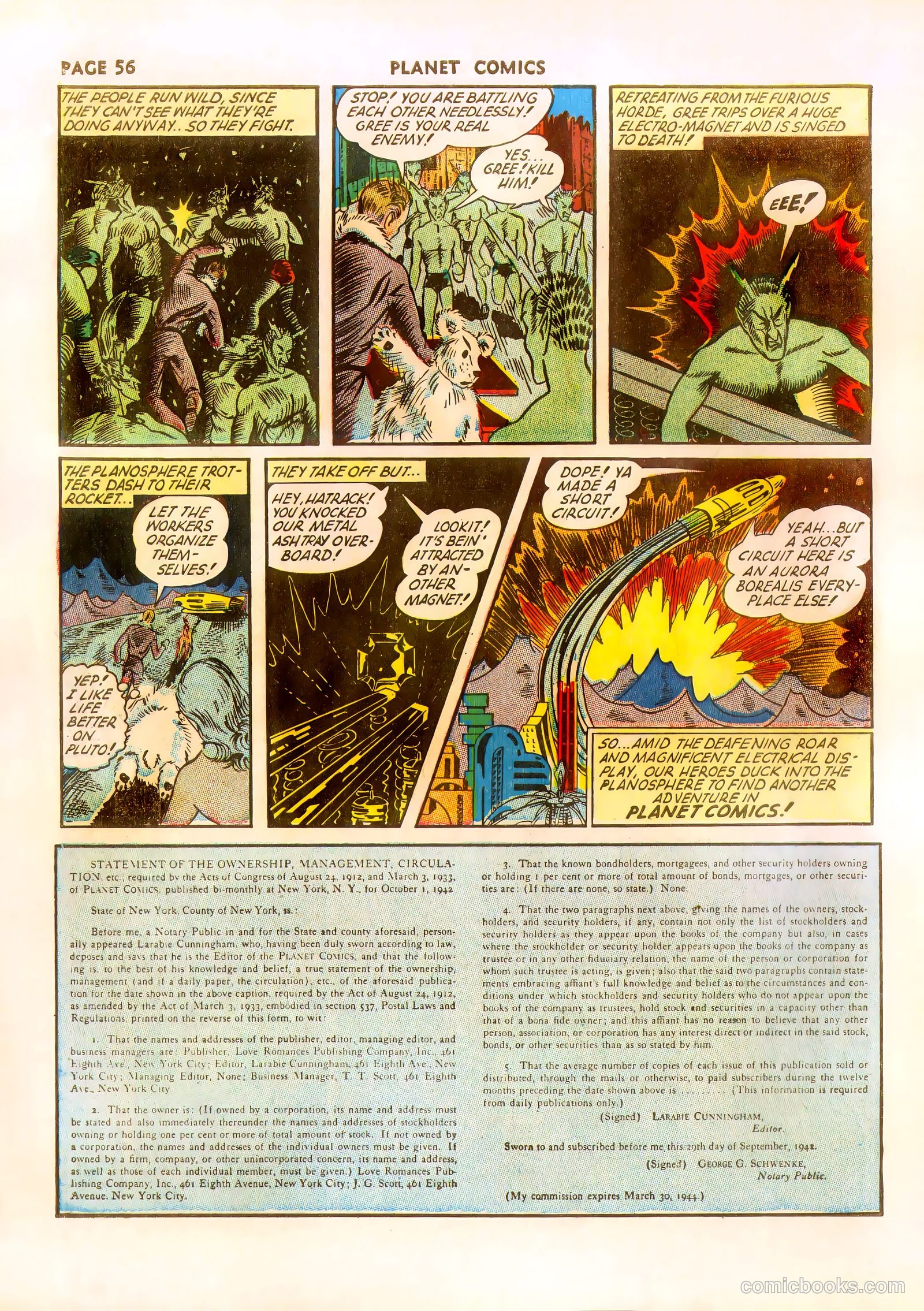 Planet Comics #23 (1943) — page 57 of 67