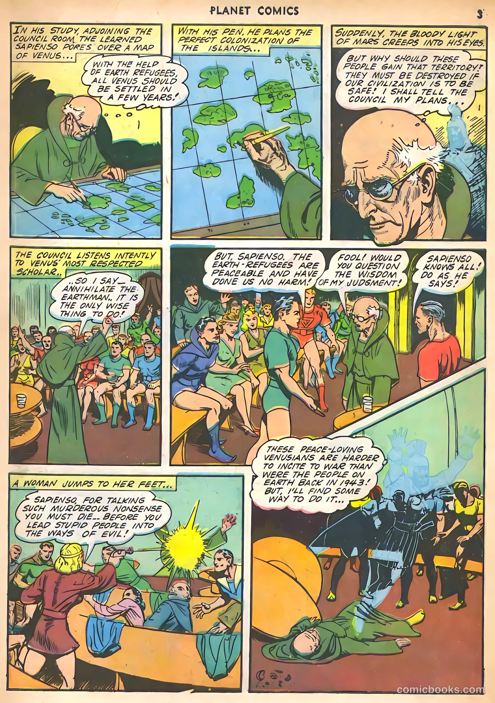 Planet Comics #25 (1943) — page 5 of 60