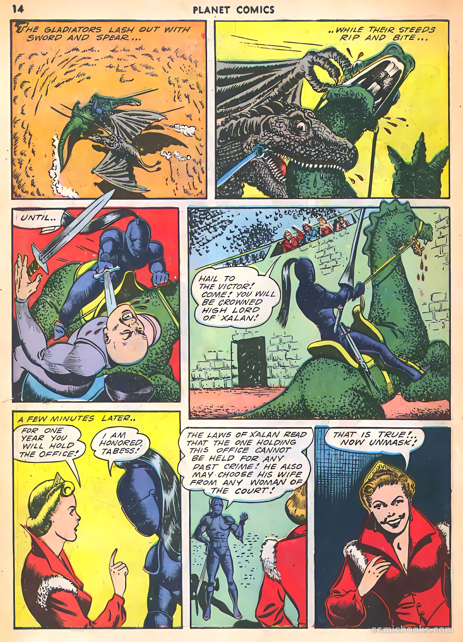 Planet Comics #25 (1943) — page 16 of 60