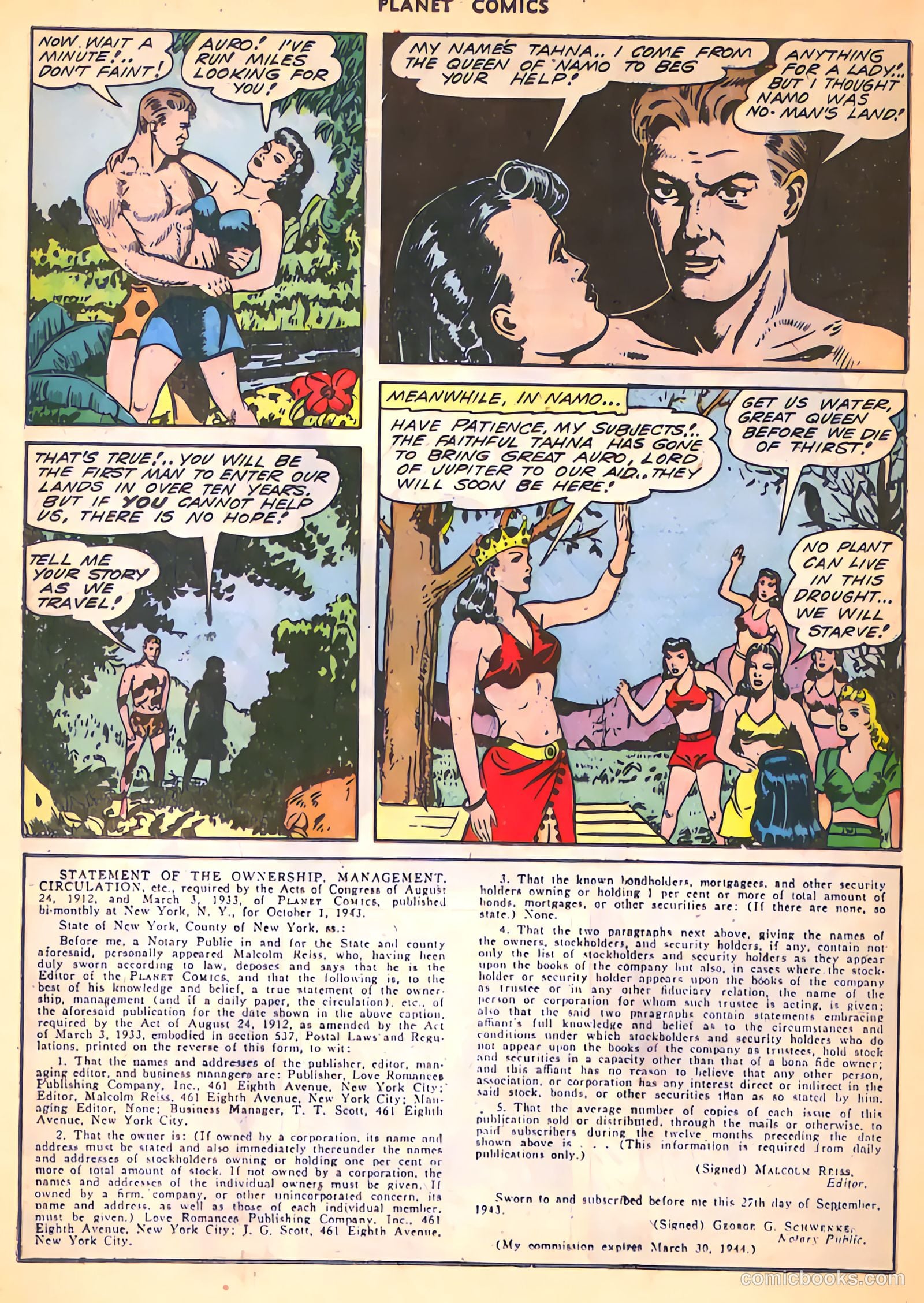 Planet Comics #29 (1944) — page 40 of 60
