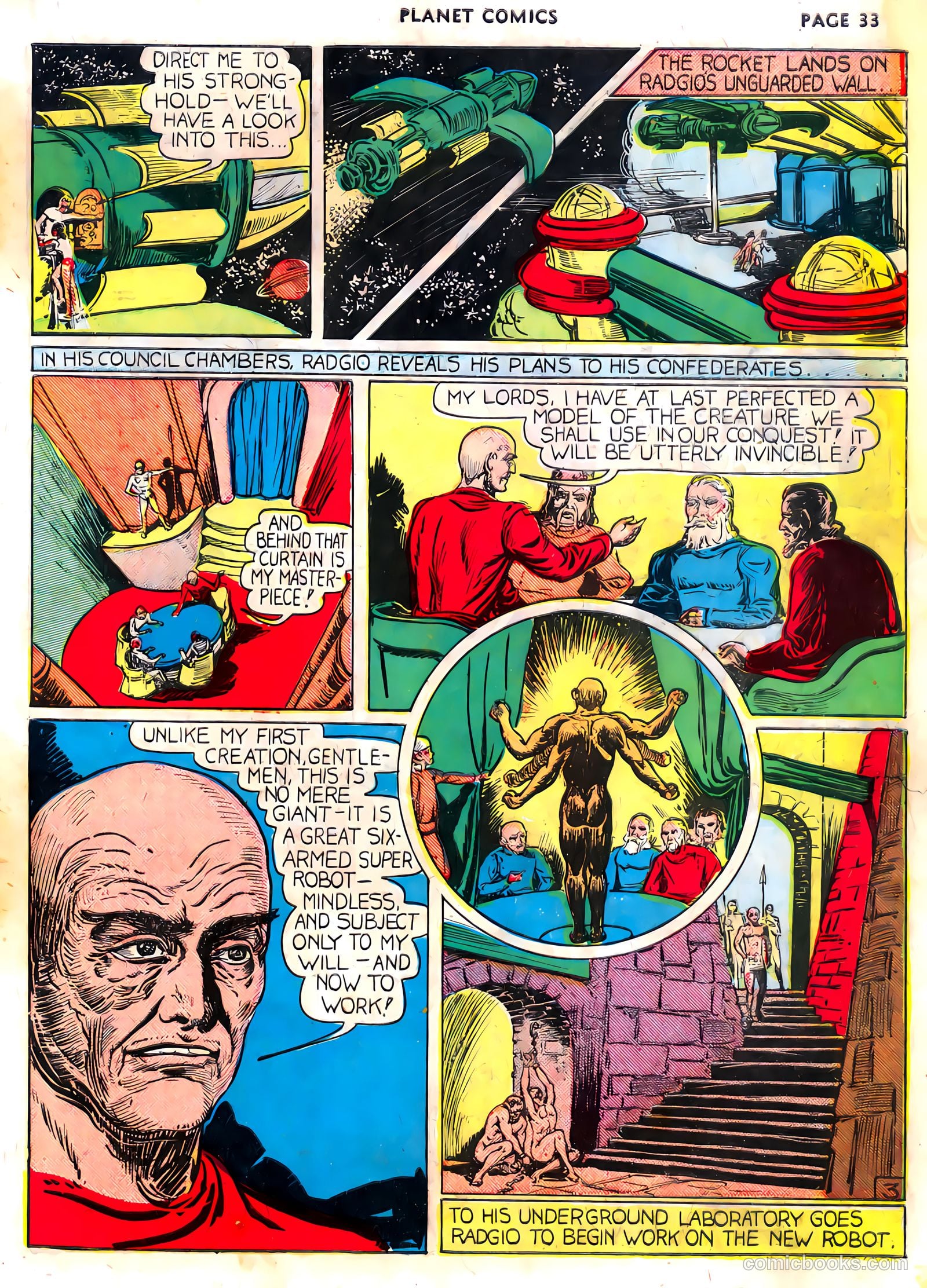 Planet Comics #3 (1940) — page 35 of 68