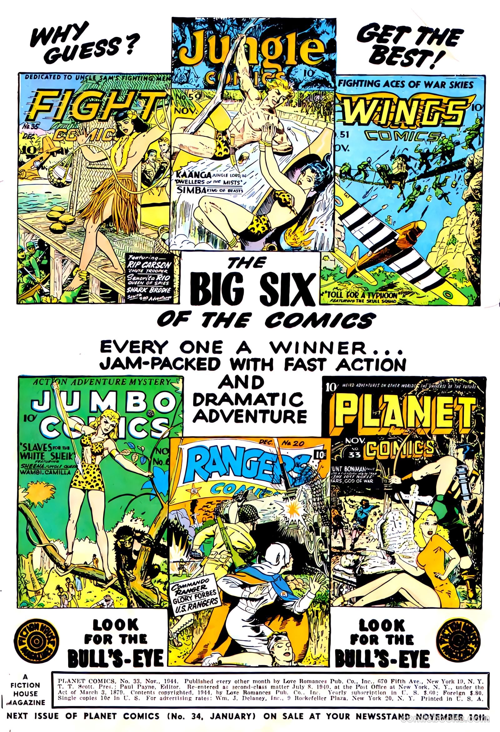 Planet Comics #33 (1944) — page 2 of 52