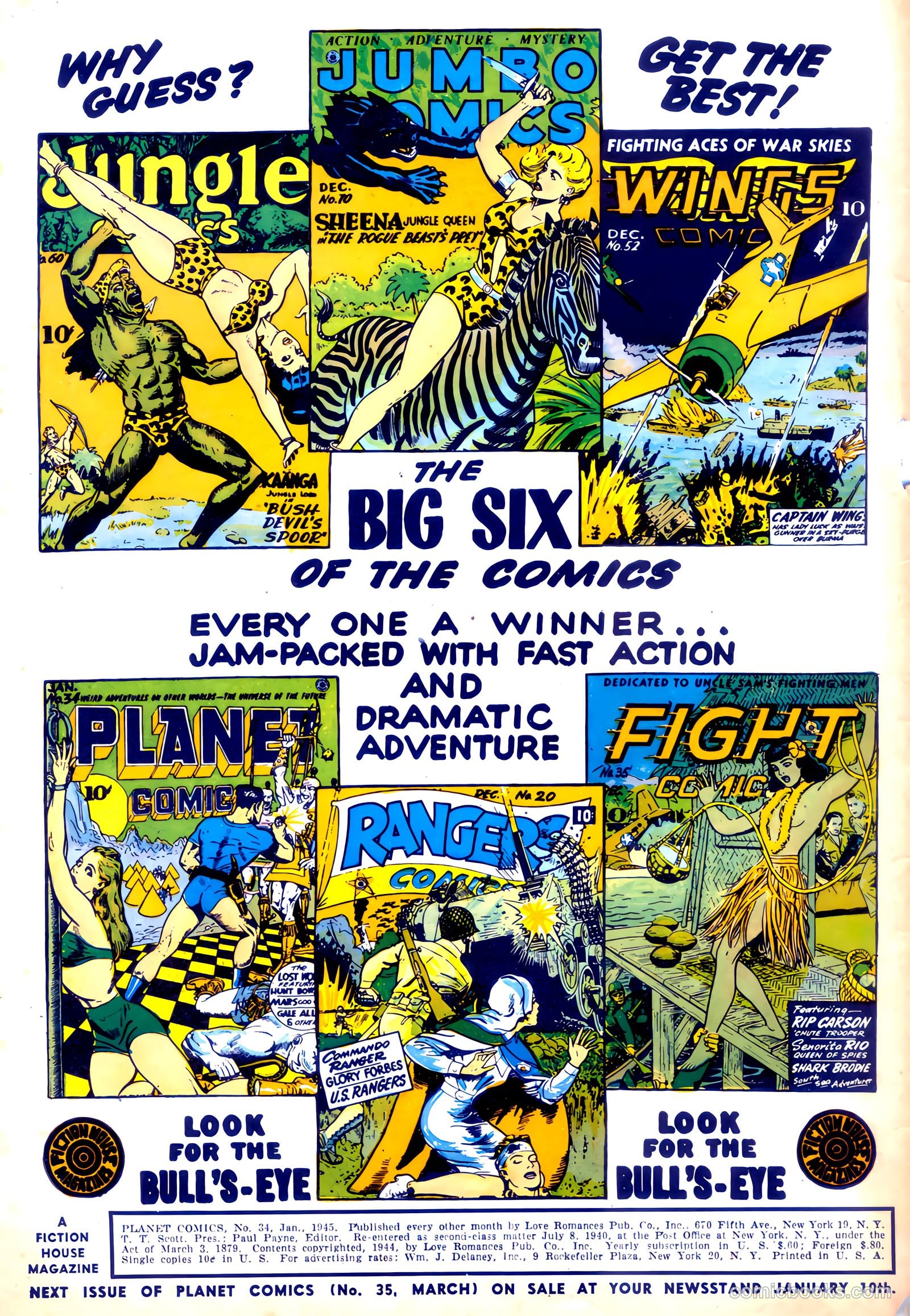 Planet Comics #34 (1945) — page 2 of 52