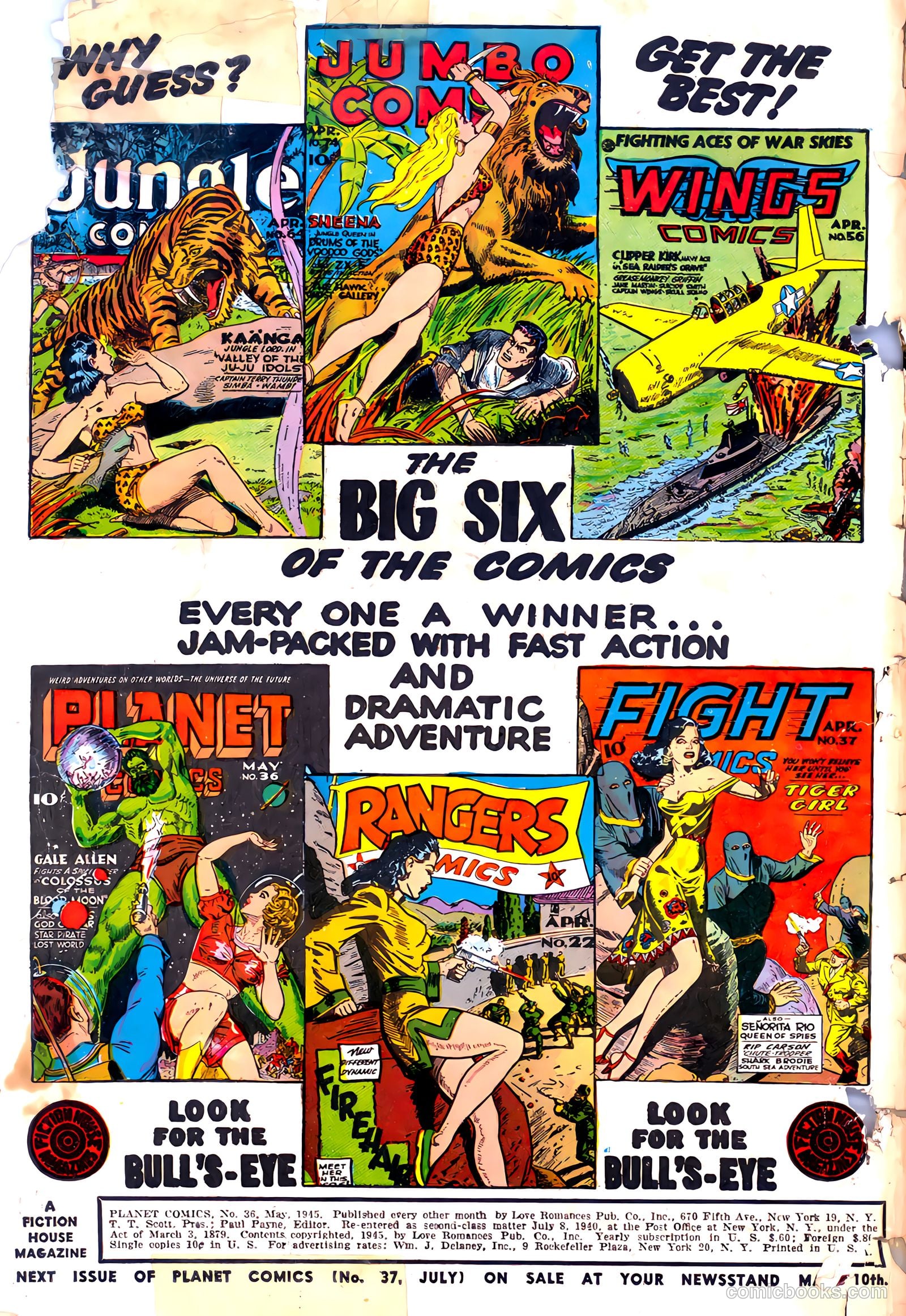 Planet Comics #36 (1945) — page 2 of 52