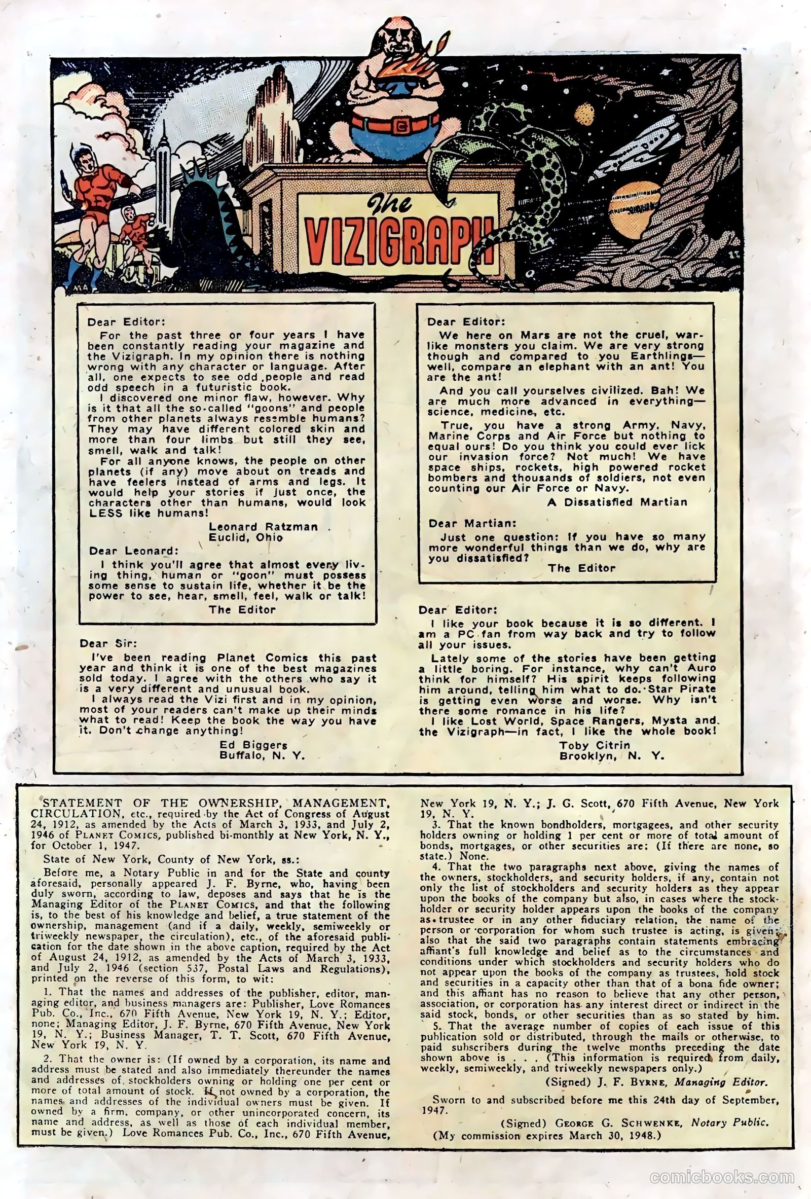 Planet Comics #53 (1948) — page 36 of 52