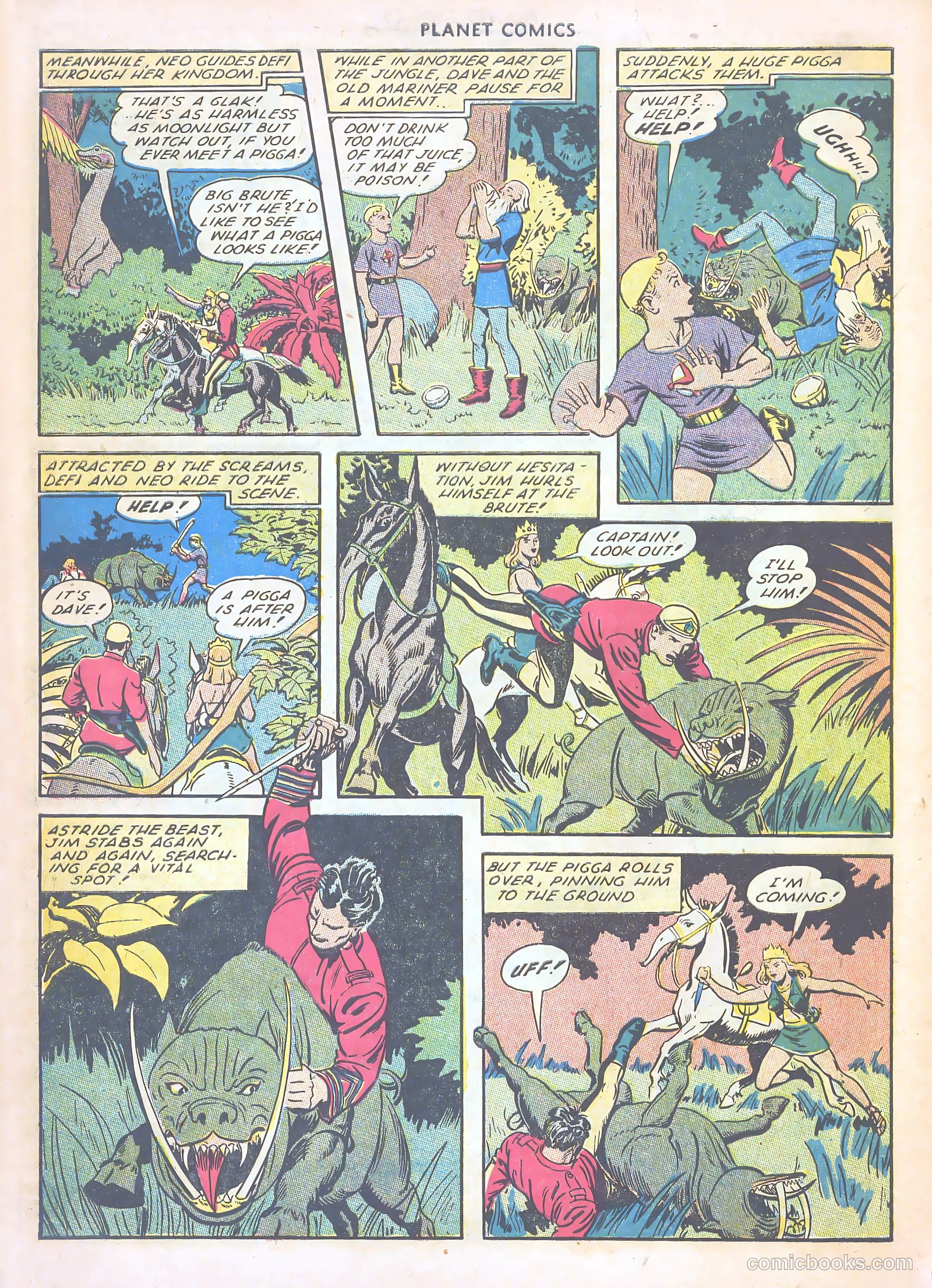 Planet Comics #66 (1951) — page 8 of 36