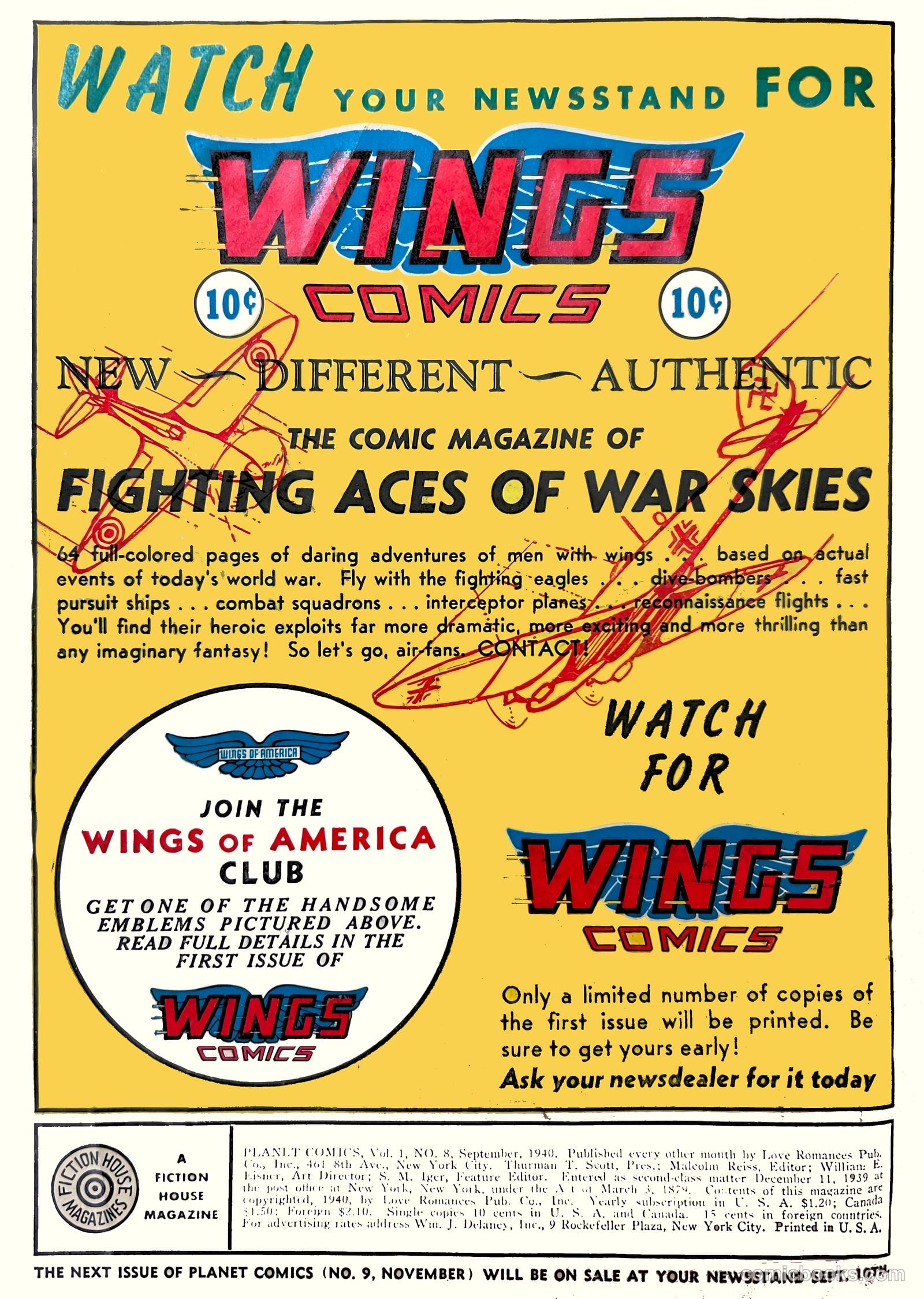 Planet Comics #8 (1940) — page 2 of 68
