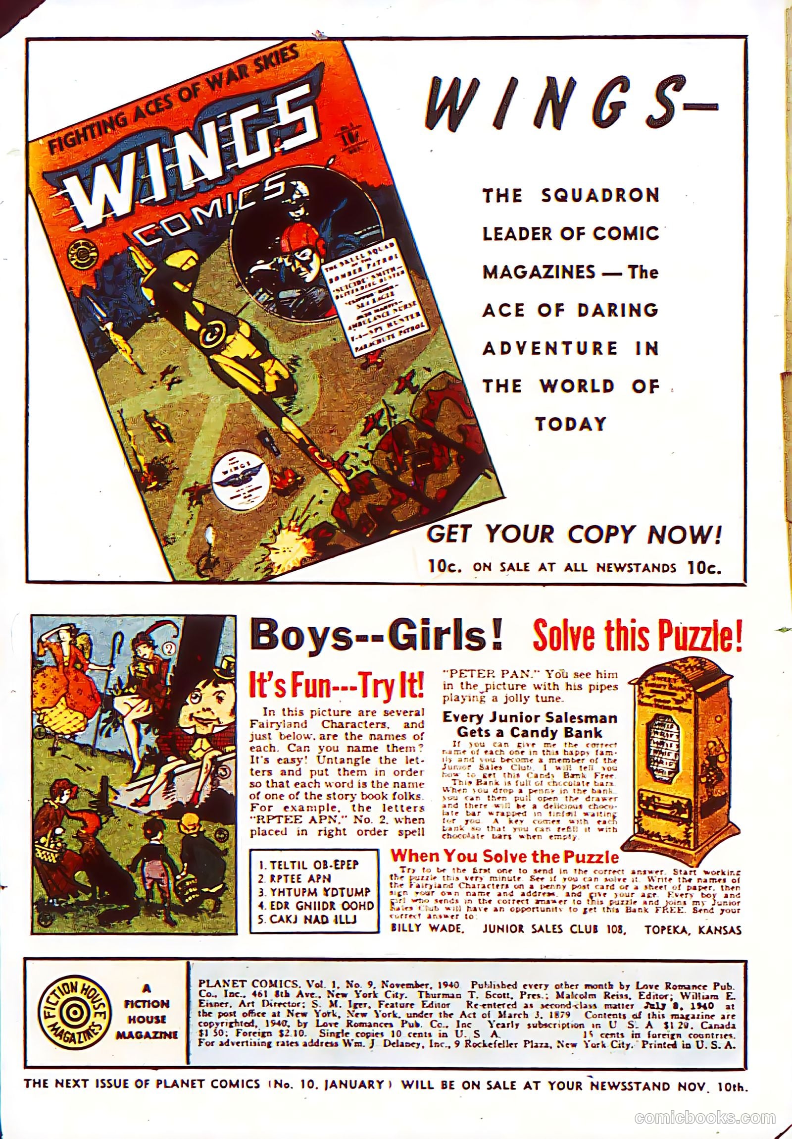 Planet Comics #9 (1940) — page 2 of 68