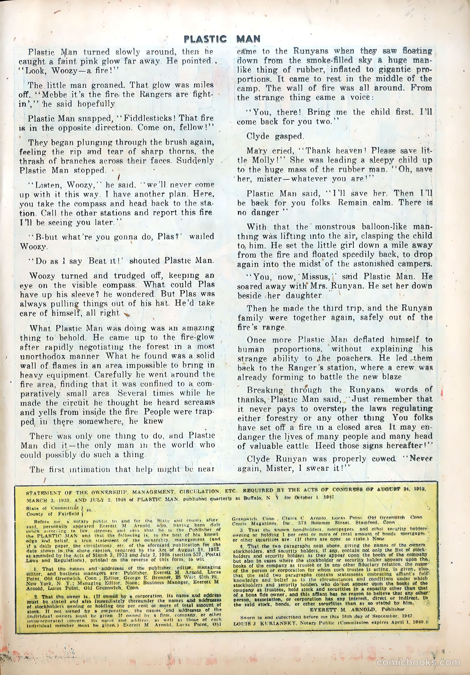 Plastic Man #12 (1948) — page 35 of 52