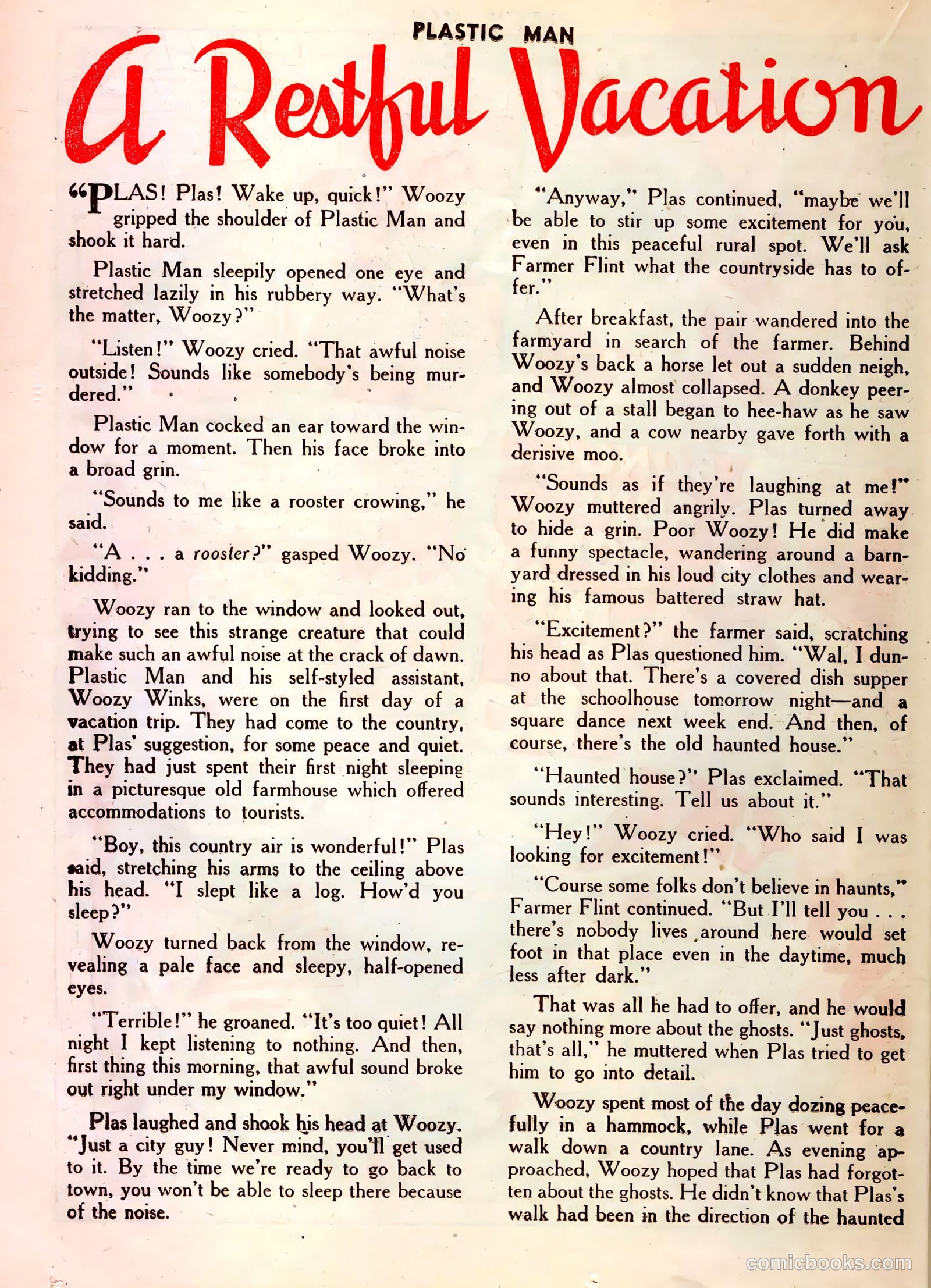 Plastic Man #14 (1948) — page 34 of 52