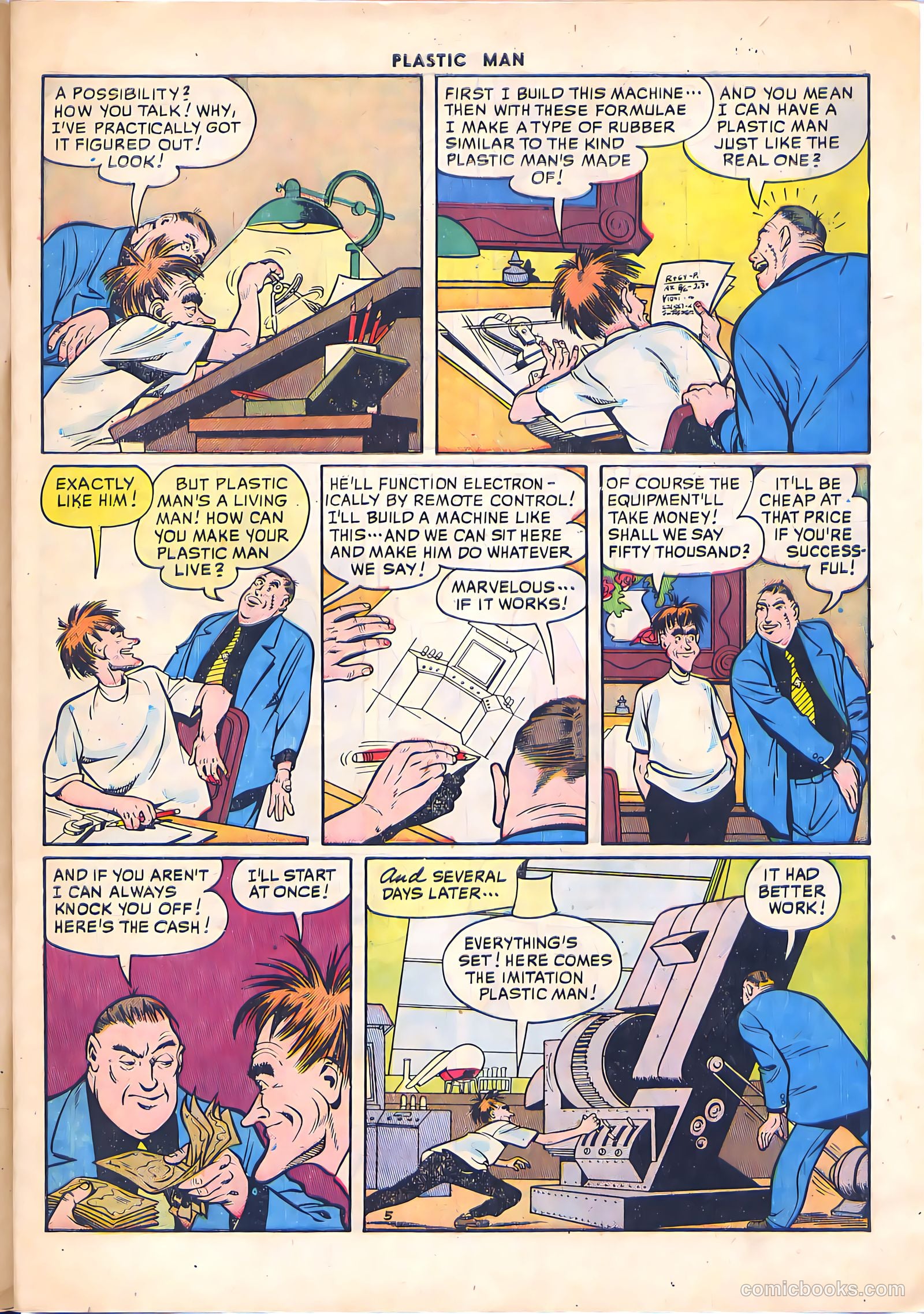 Plastic Man #26 (1950) — page 7 of 52
