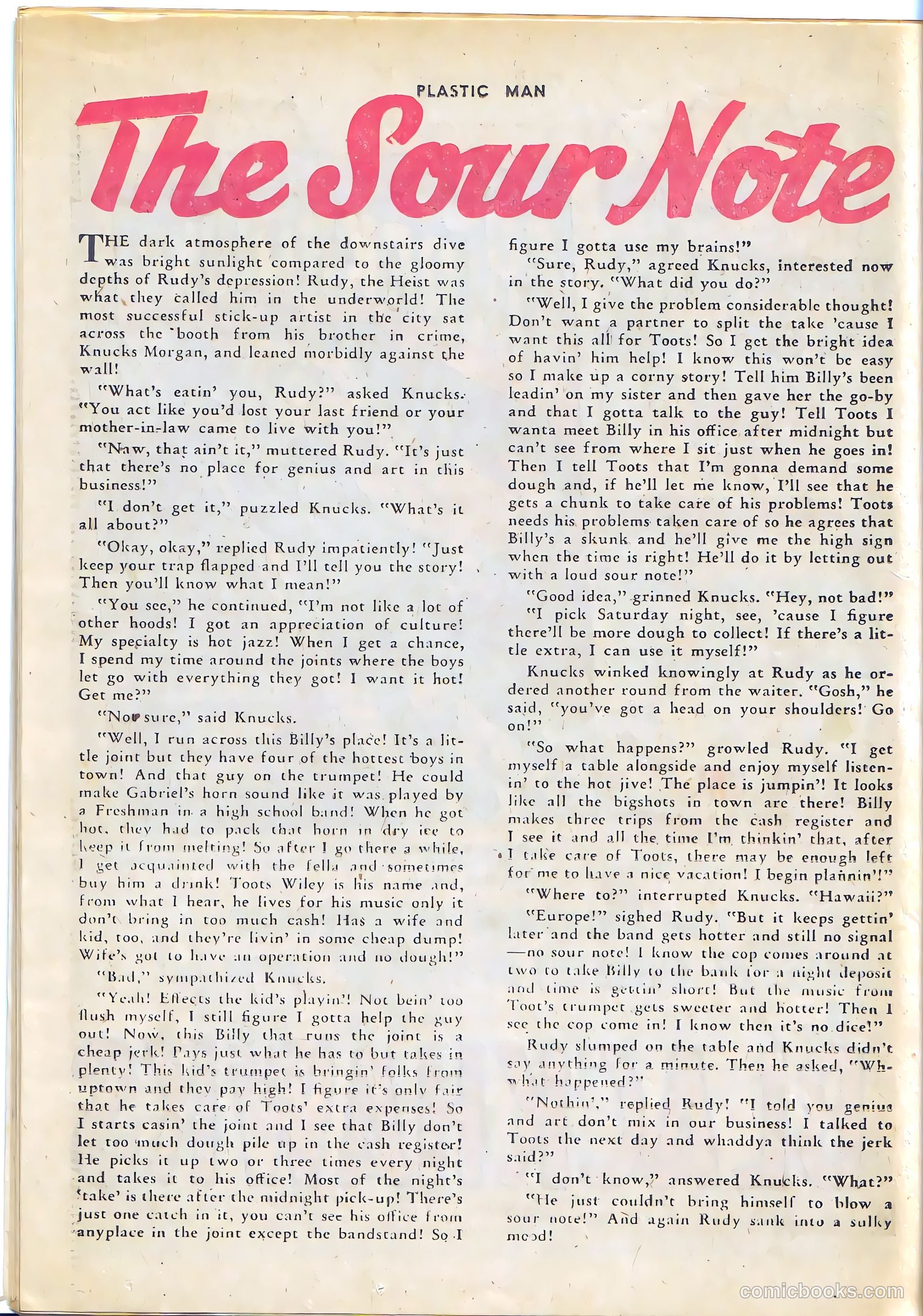 Plastic Man #33 (1952) — page 26 of 36