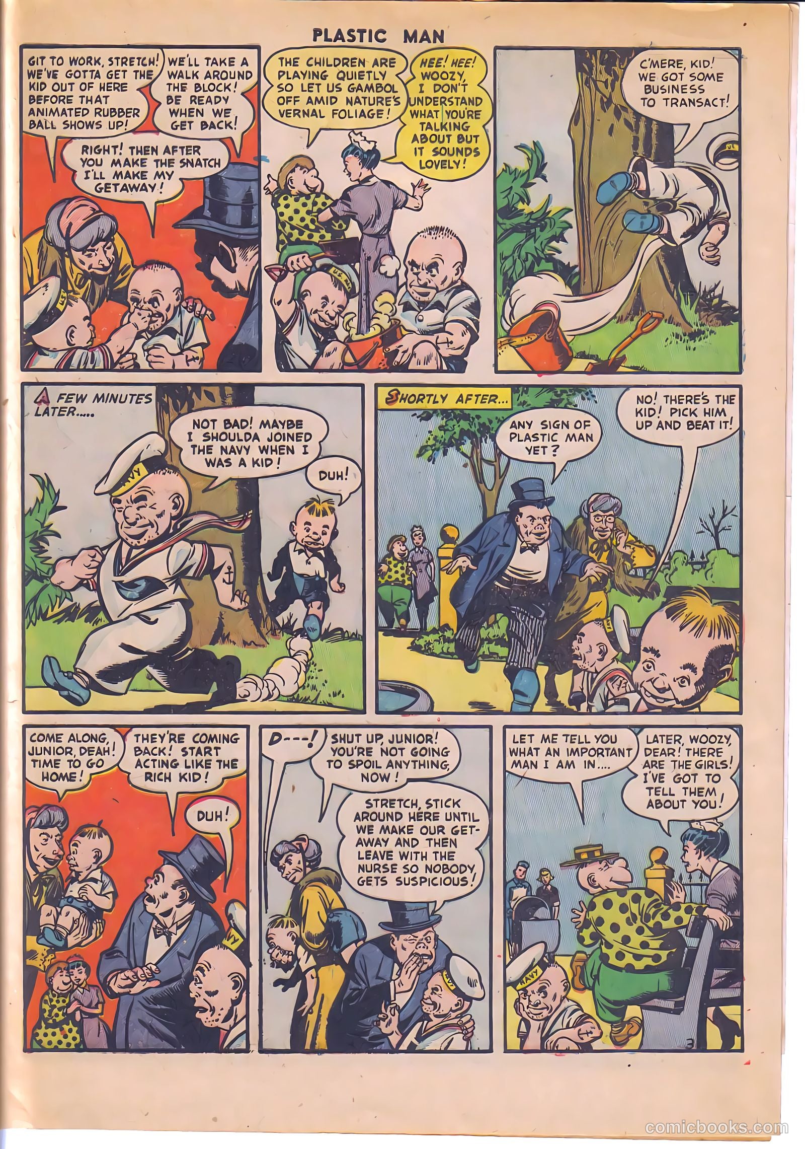 Plastic Man #33 (1952) — page 29 of 36