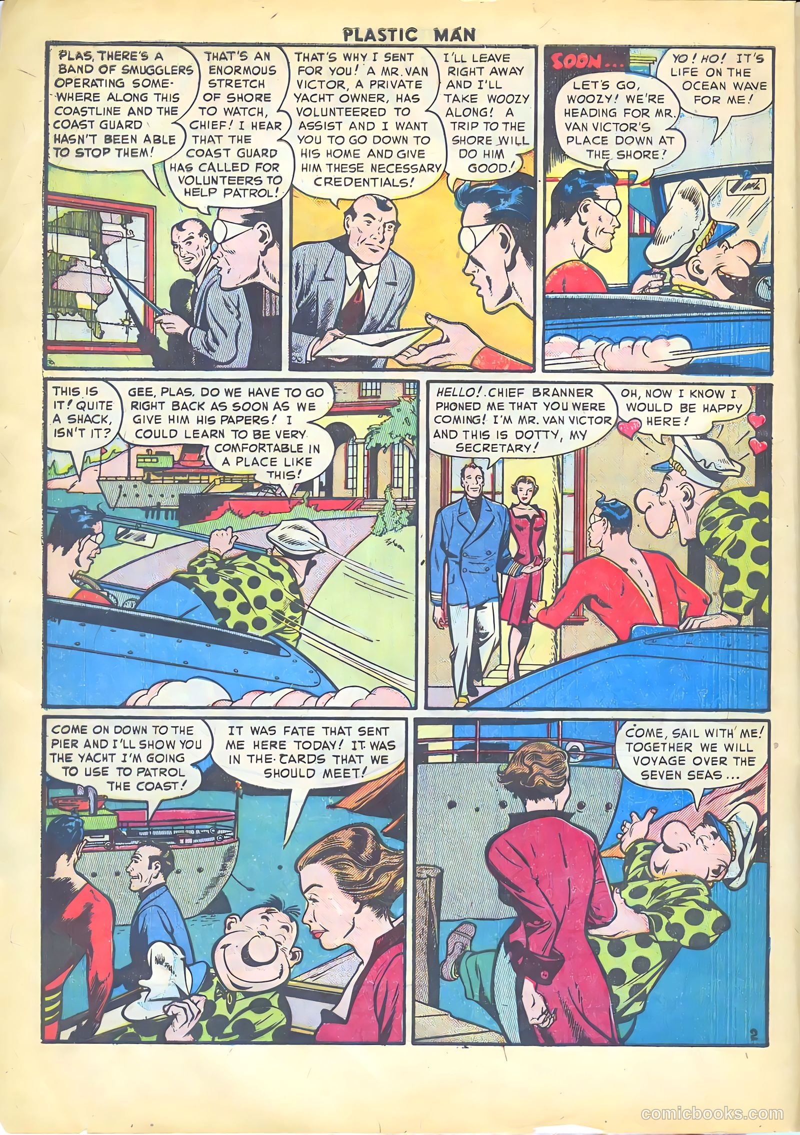 Plastic Man #34 (1952) — page 4 of 36