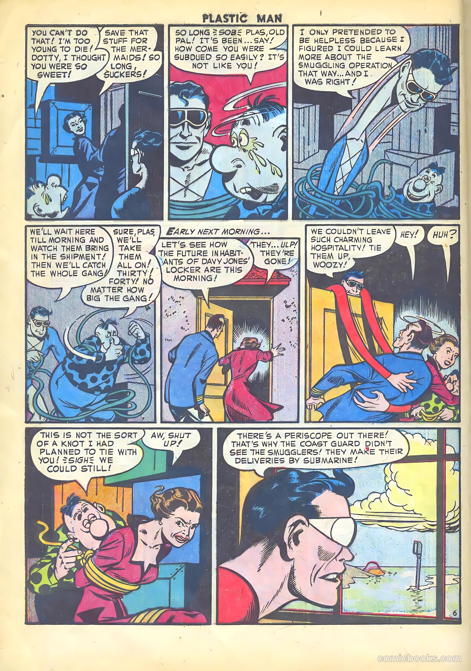 Plastic Man #34 (1952) — page 8 of 36