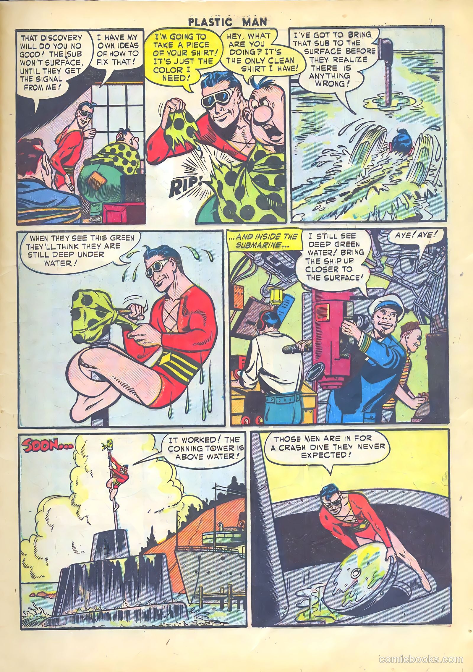 Plastic Man #34 (1952) — page 9 of 36