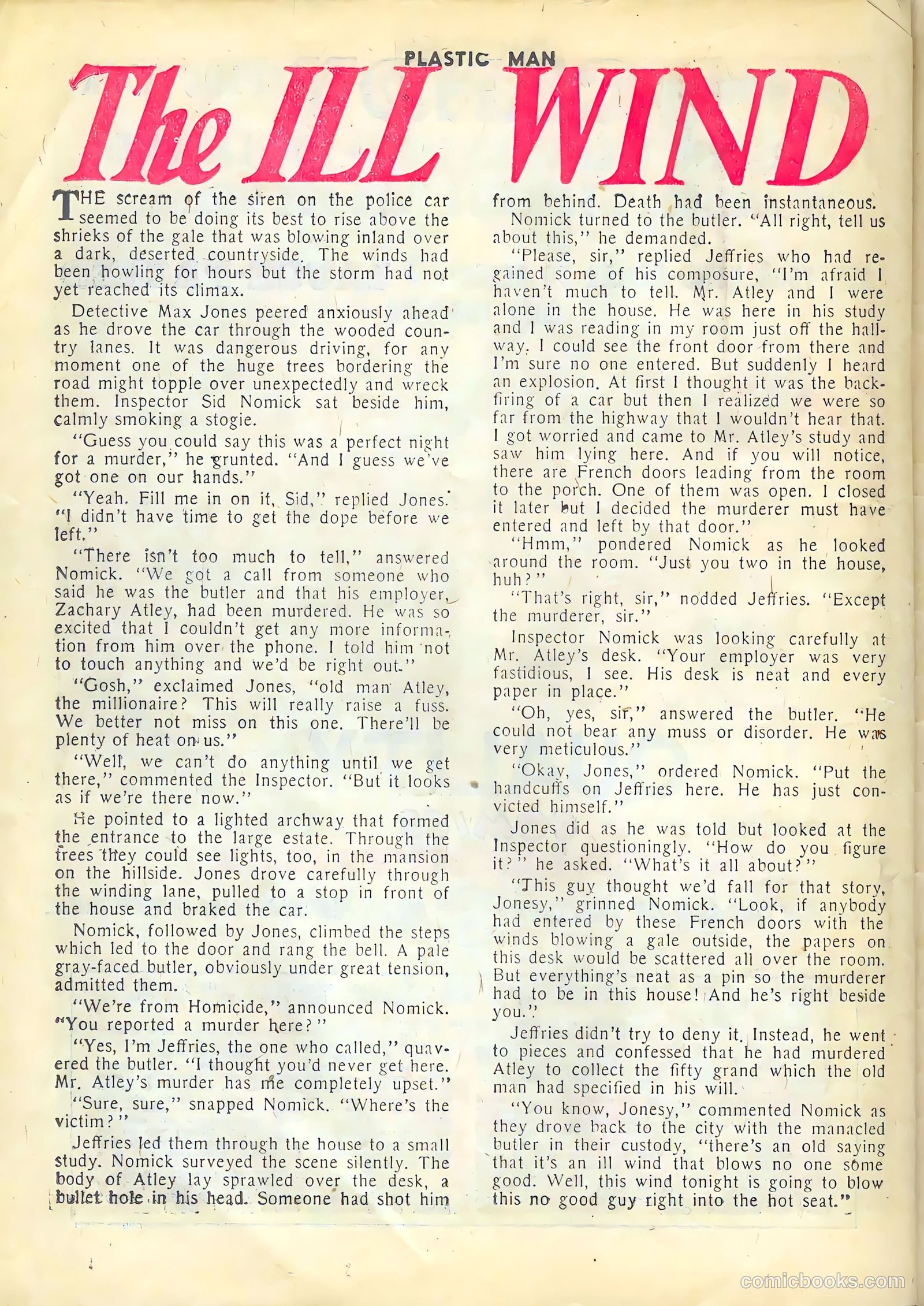 Plastic Man #34 (1952) — page 26 of 36