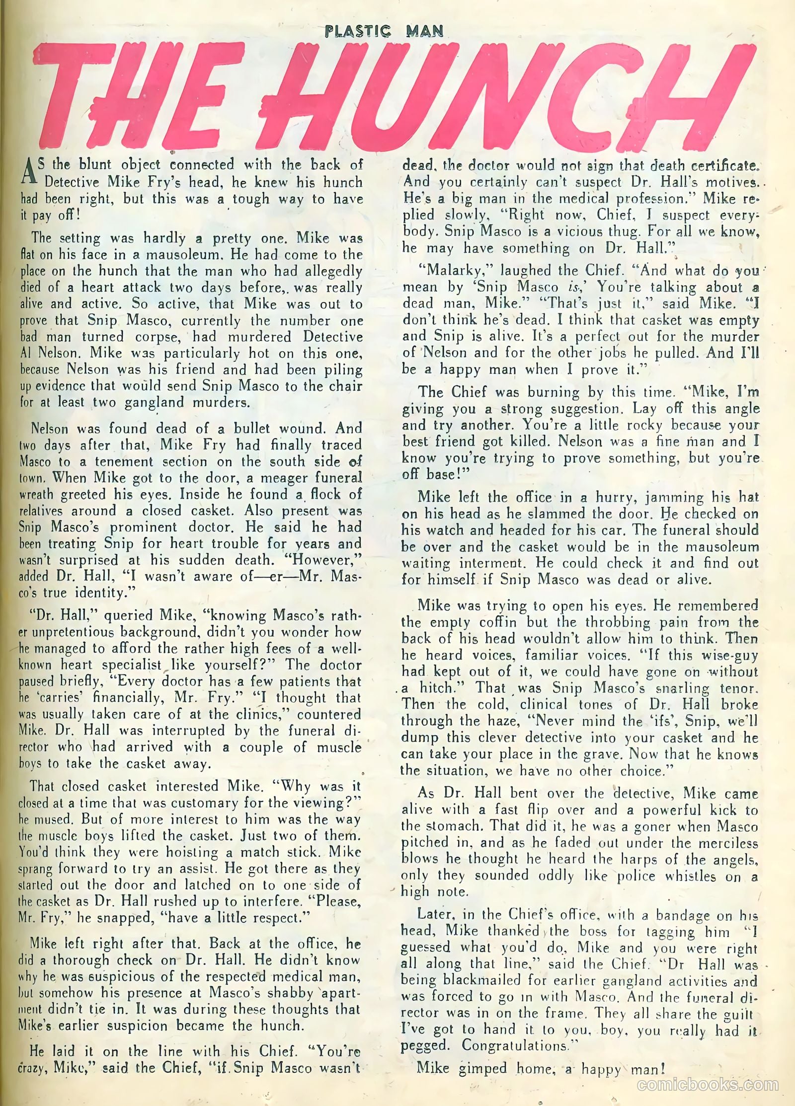 Plastic Man #37 (1952) — page 25 of 36