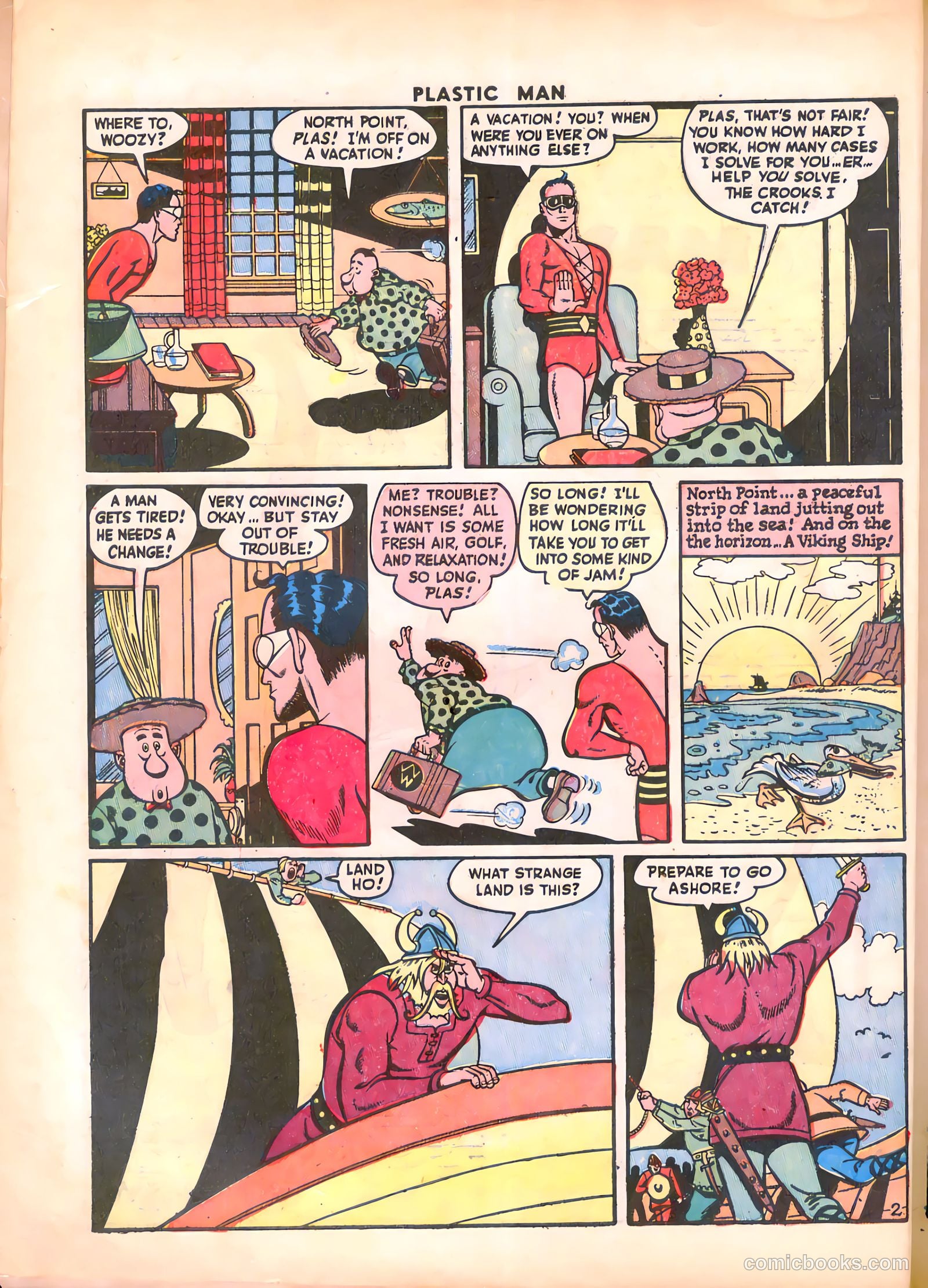 Plastic Man #4 (1946) — page 4 of 52
