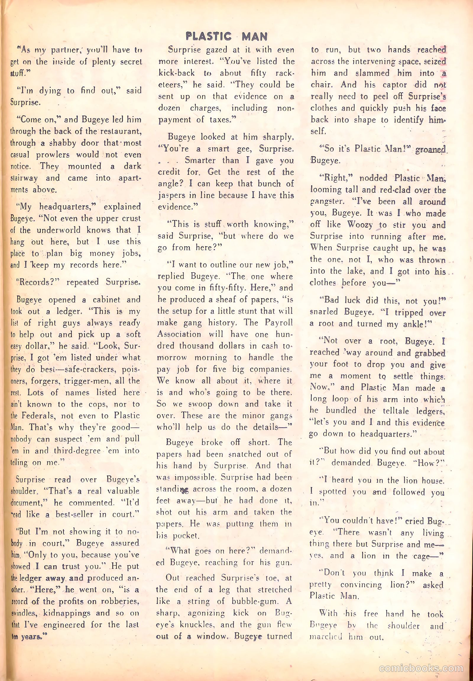 Plastic Man #4 (1946) — page 35 of 52