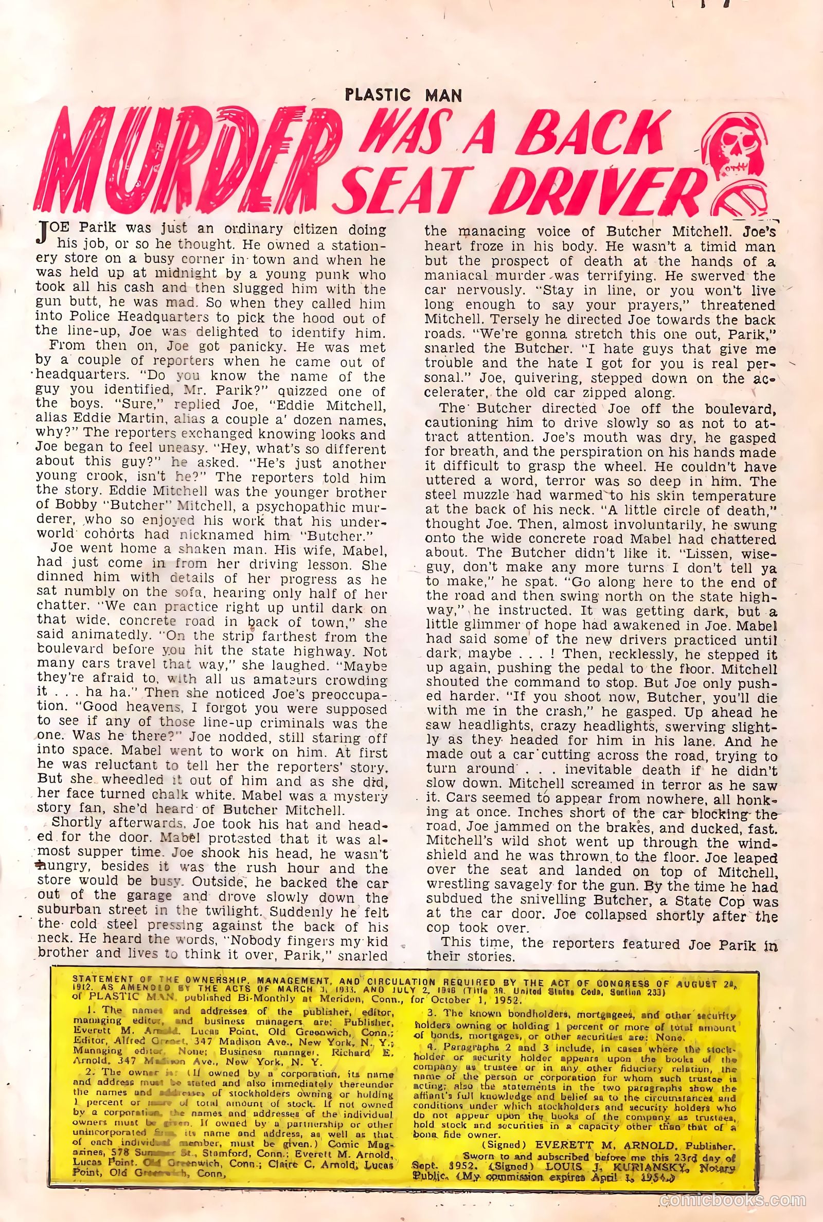 Plastic Man #41 (1953) — page 26 of 39