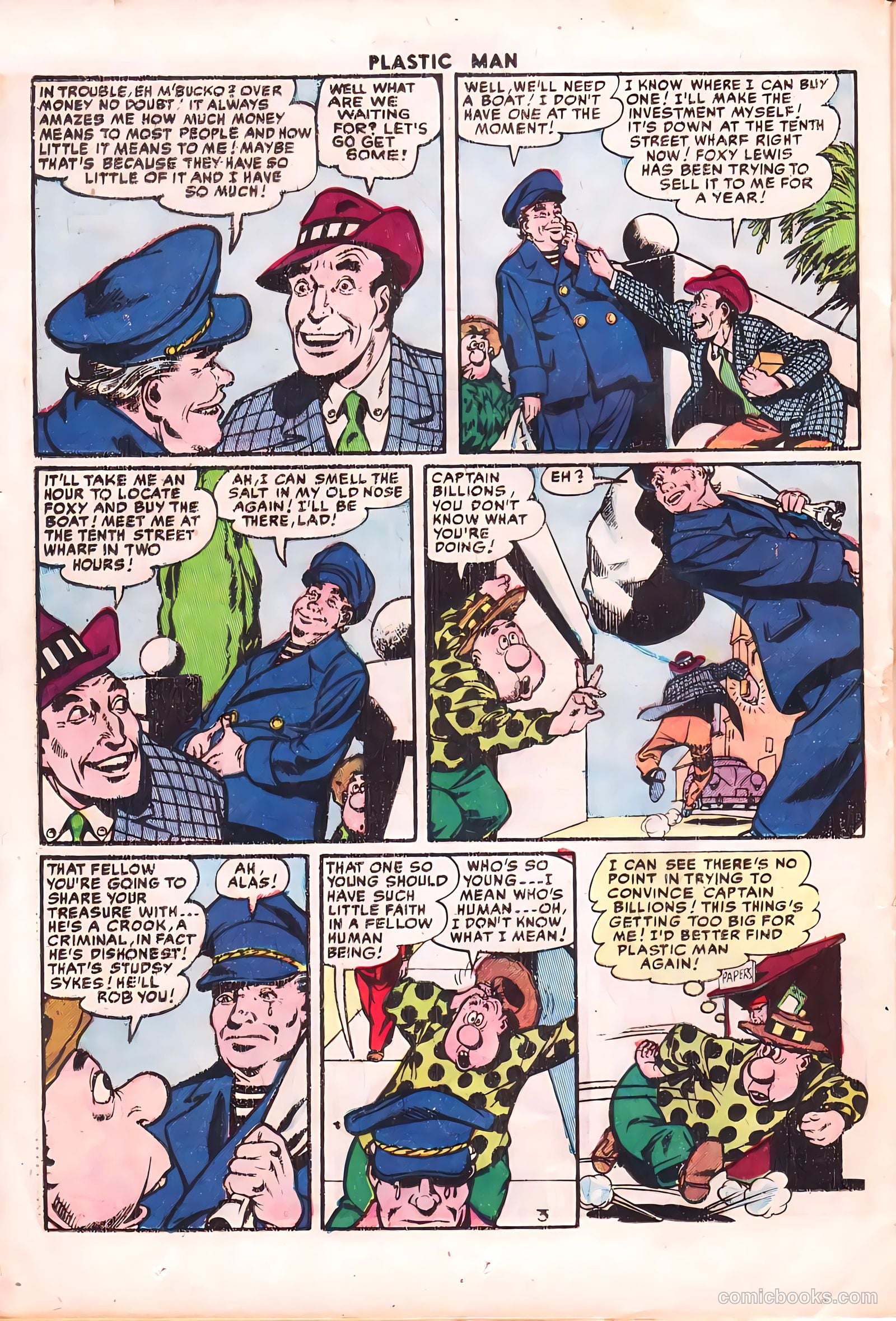 Plastic Man #47 (1954) — page 21 of 37