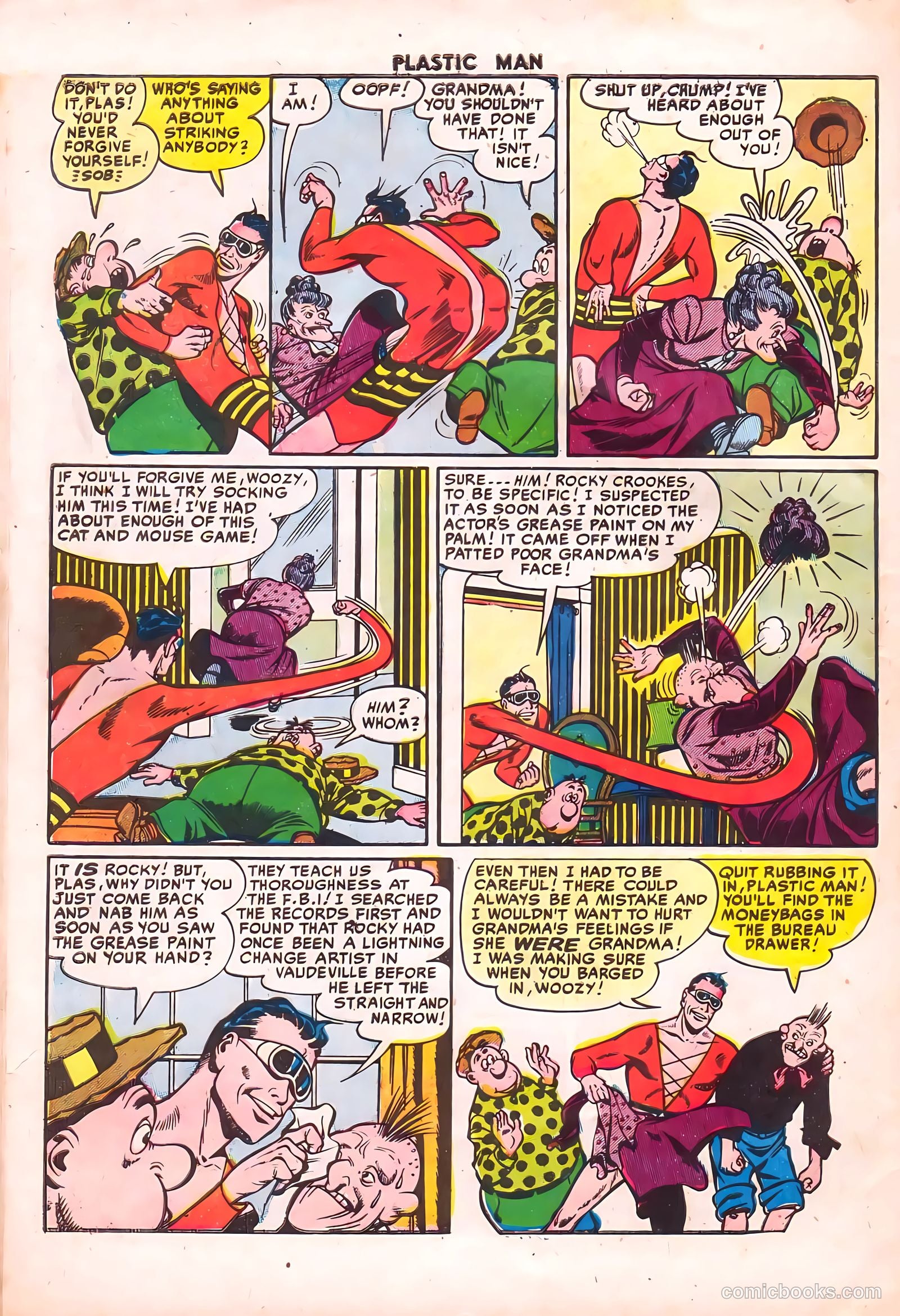 Plastic Man #47 (1954) — page 33 of 37