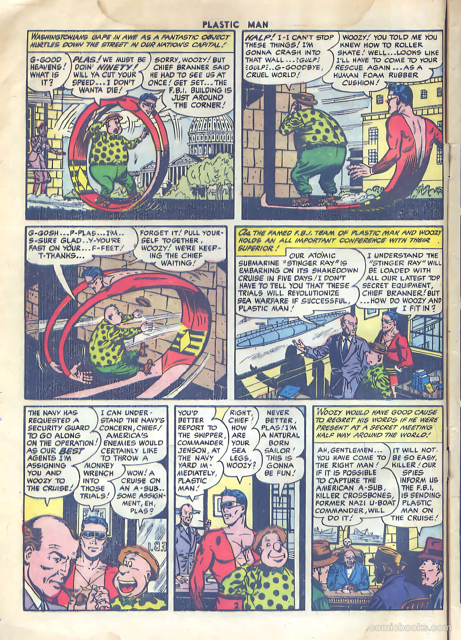 Plastic Man #48 (1954) — page 4 of 36