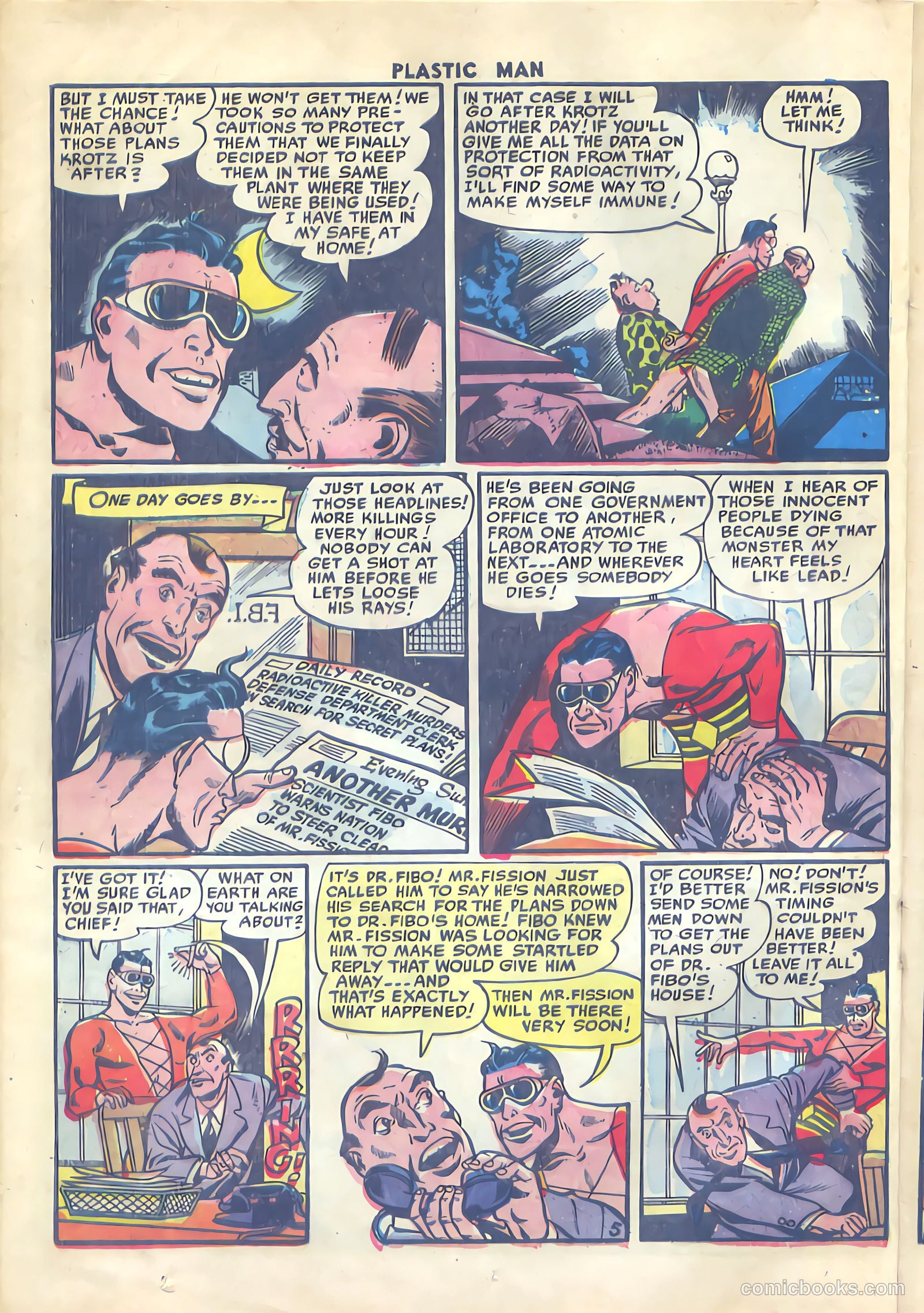 Plastic Man #48 (1954) — page 22 of 36