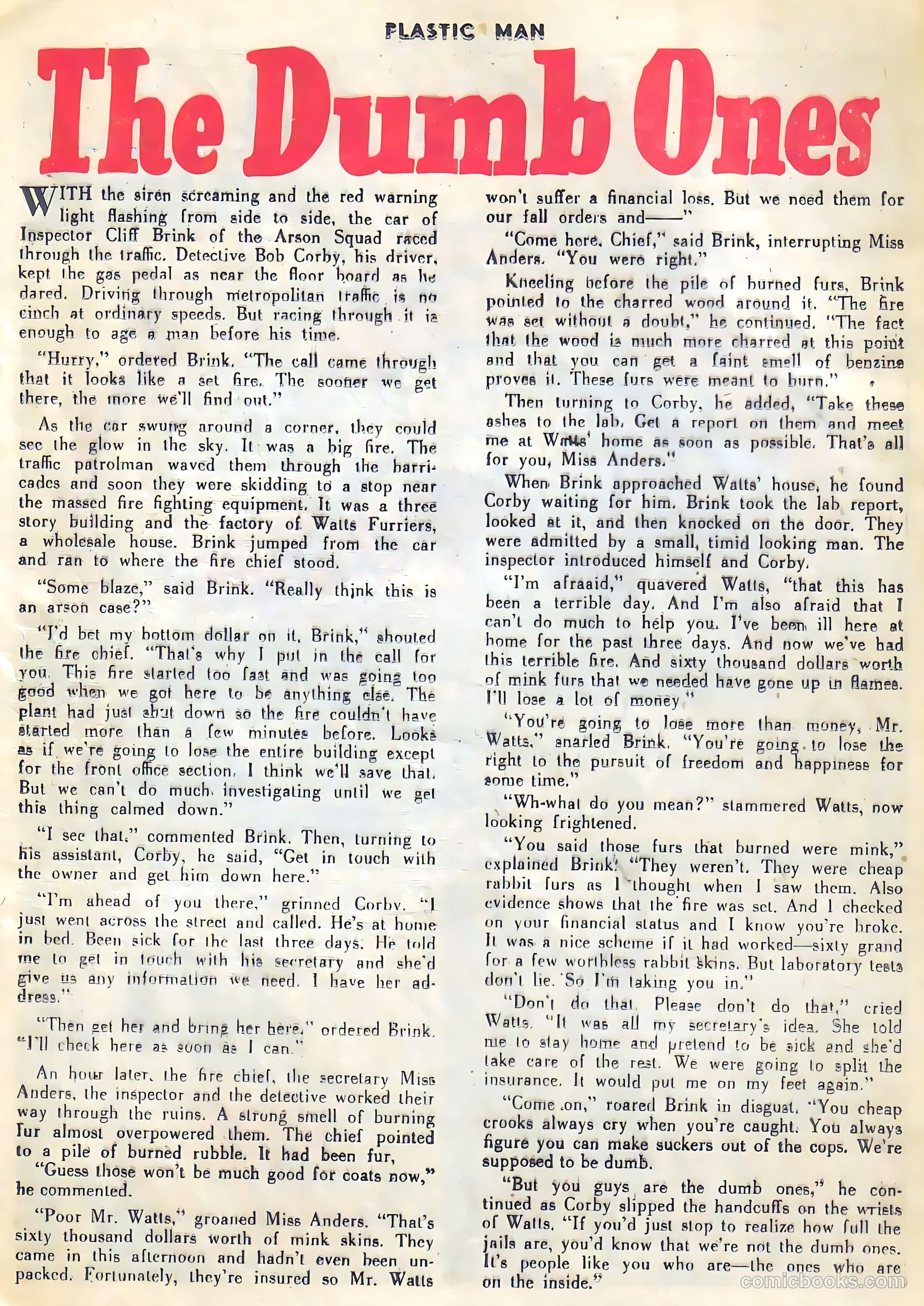 Plastic Man #50 (1954) — page 25 of 36